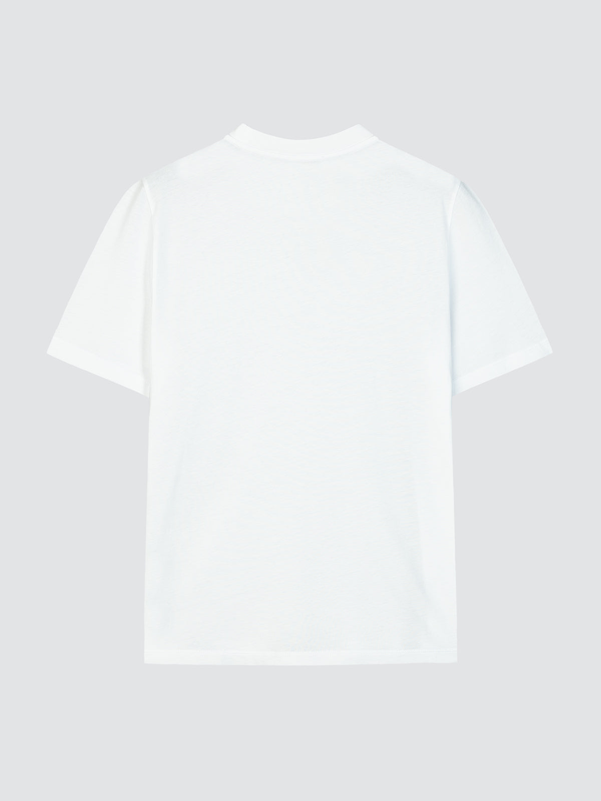 Baumwolljersey-T-Shirt mit Rundhalsausschnitt, weiß