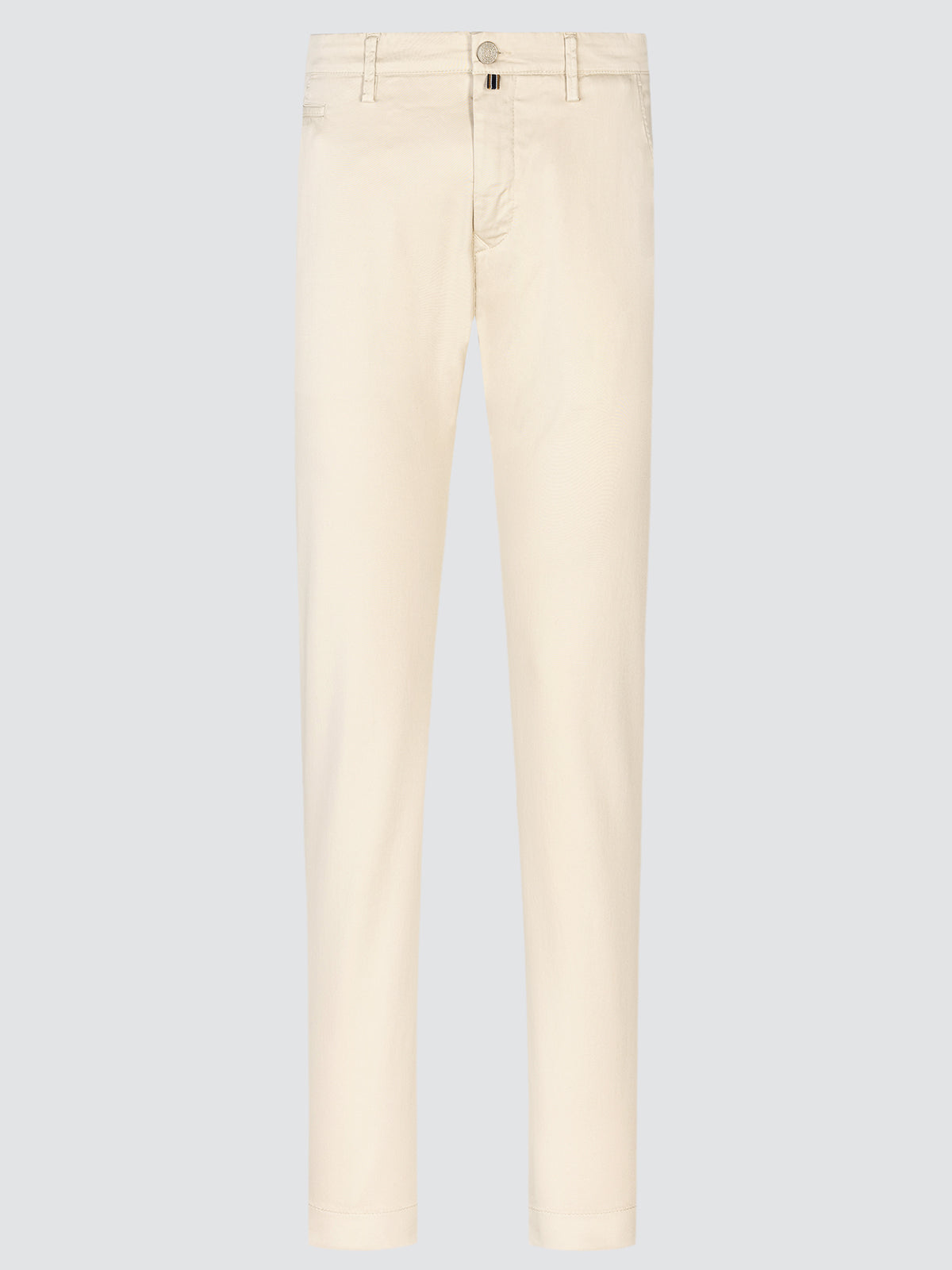 Bobby Slim Chino Pants in light beige Stretch Cotton