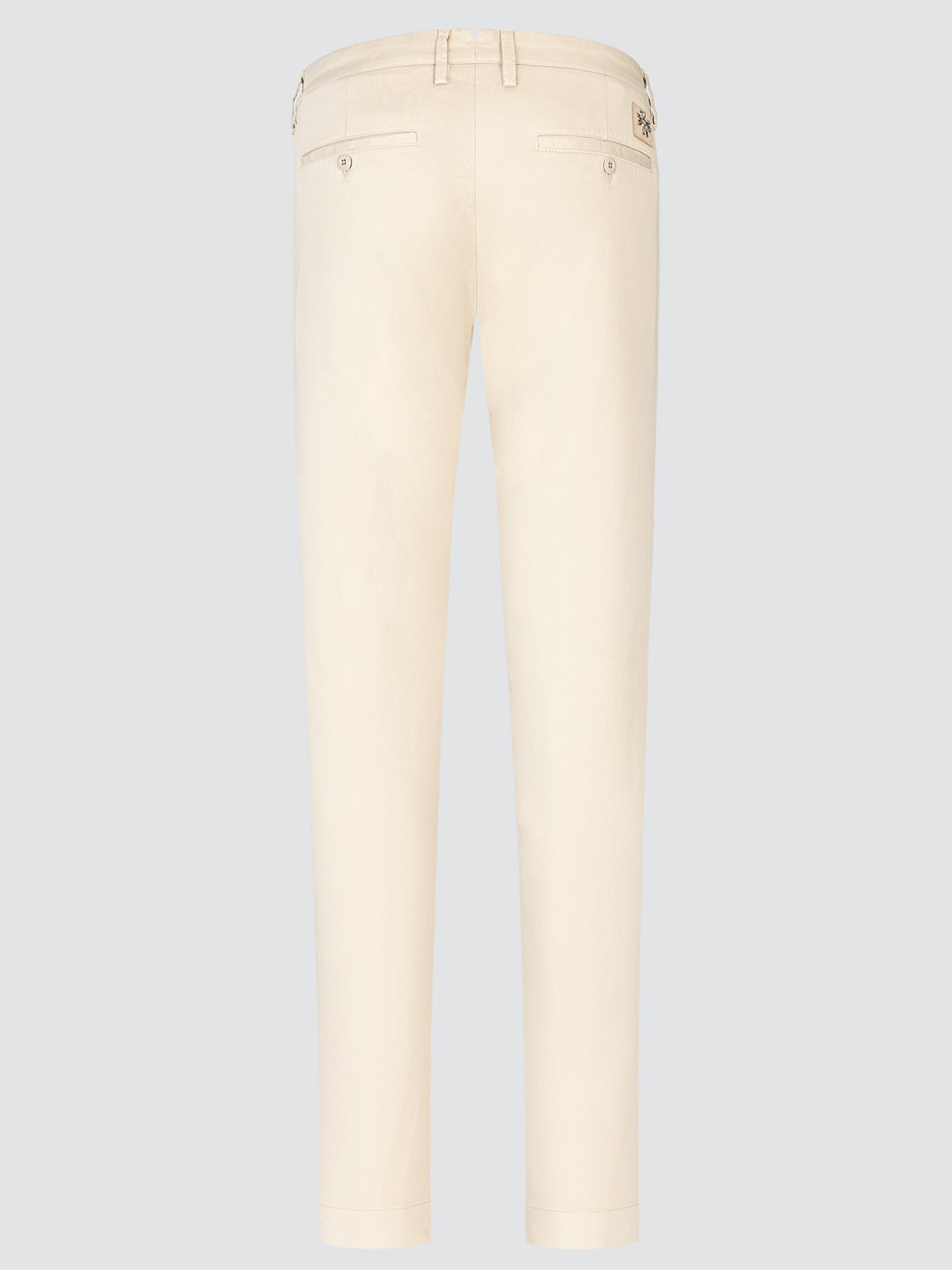 Bobby Slim Chino Pants in light beige Stretch Cotton