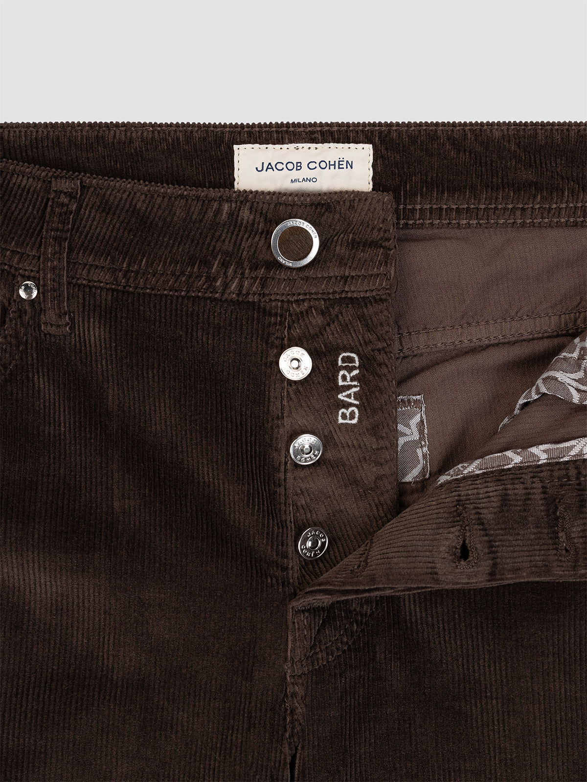 Bard 5-Pocket-Hose aus braunem Stretchcord