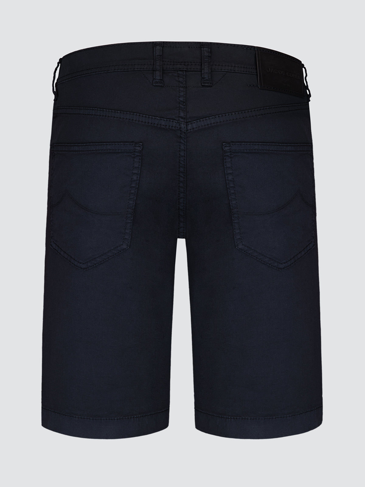 Nicolas short bleu marine en coton lyocell stretch