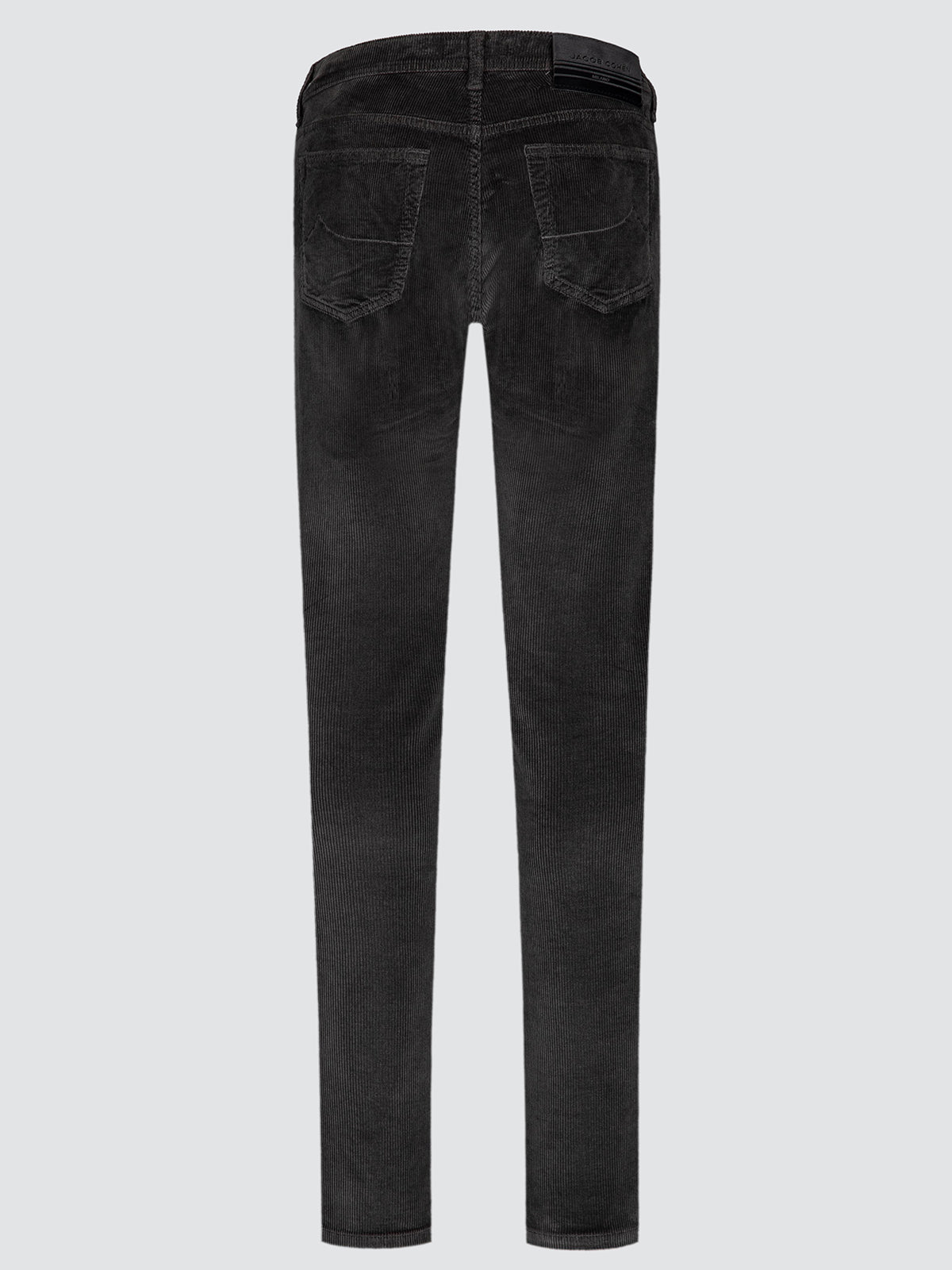 Bard in donkergrijs stretch katoen corduroy
