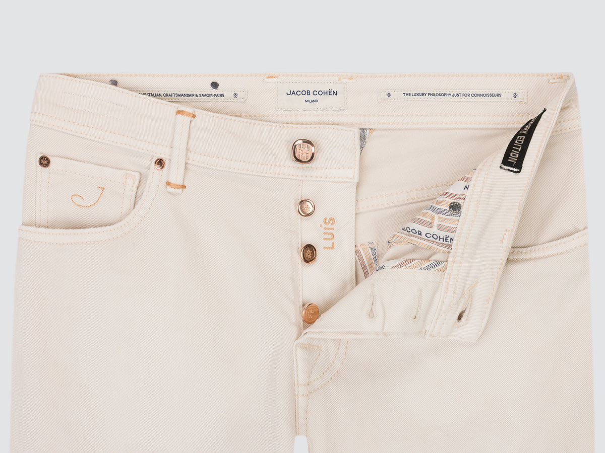 Luis — Pantalones de tejido «bull» elástico de lujo