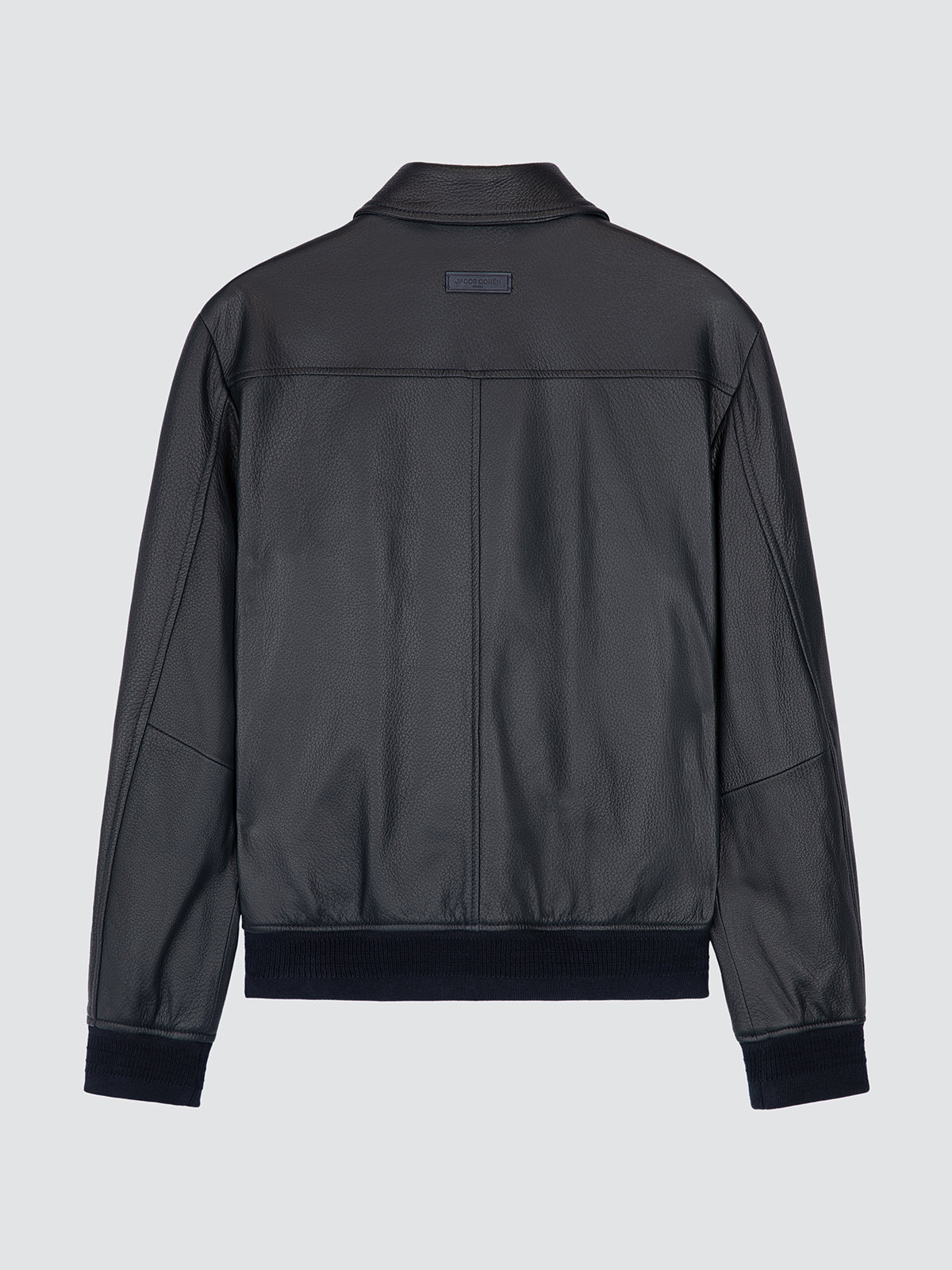 Hirschlederjacke marineblau