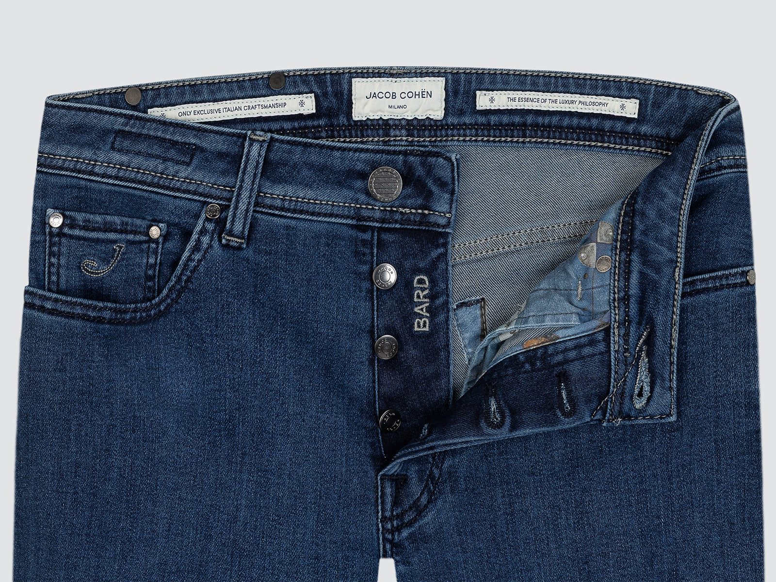 Bard Jeans mid-Blue Super Stretch Soft Denim Cotton Lyocell