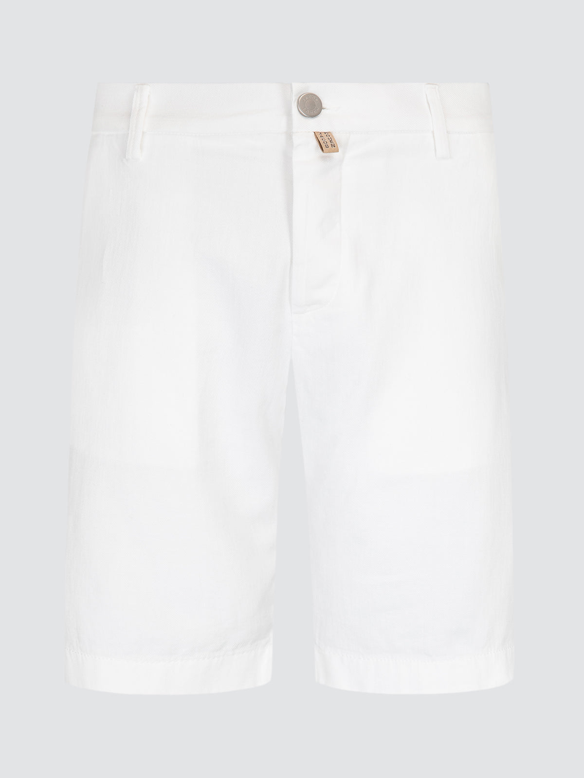 George Bermuda Shorts in white Cotton stretch Twill