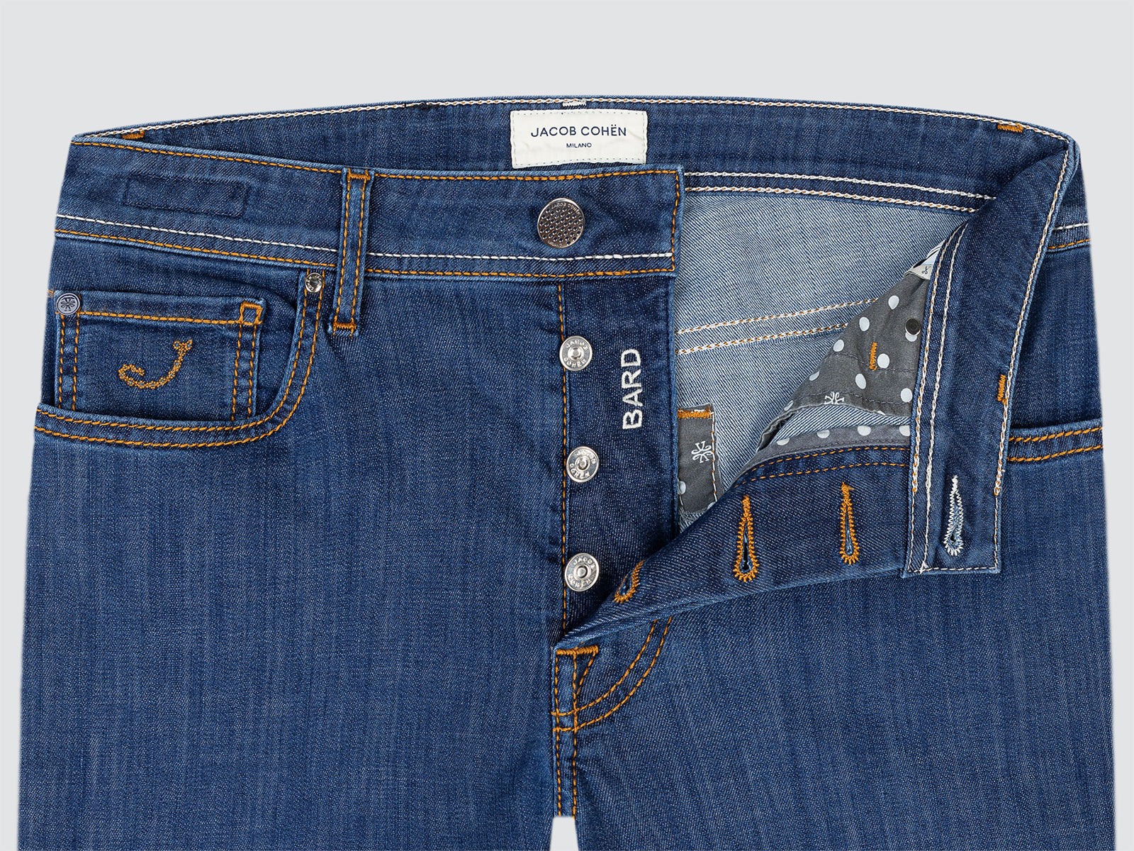 Jean Bard bleu foncé en denim stretch léger