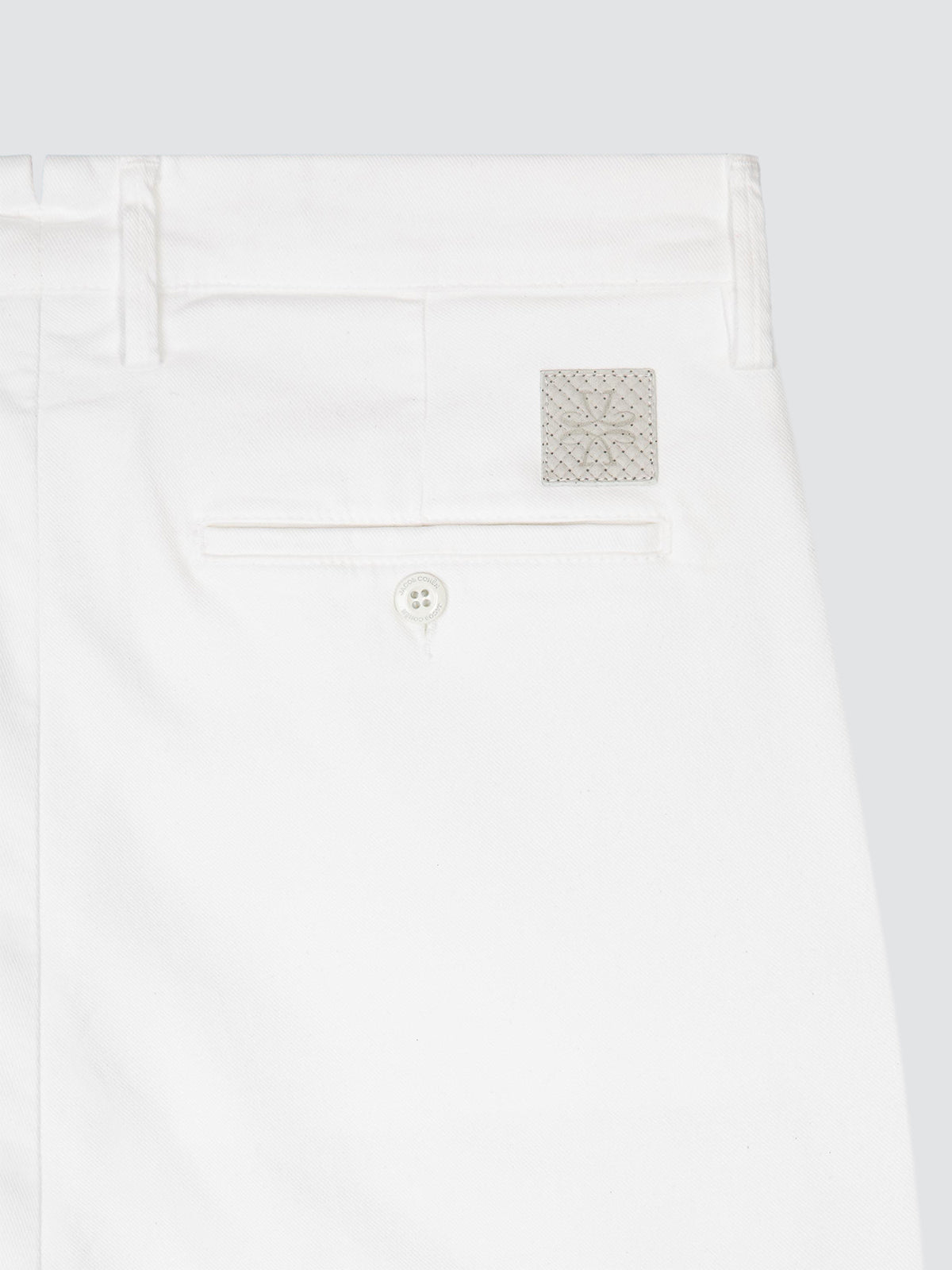 Bobby pants in white Stretch Twill Cotton and Lyocell