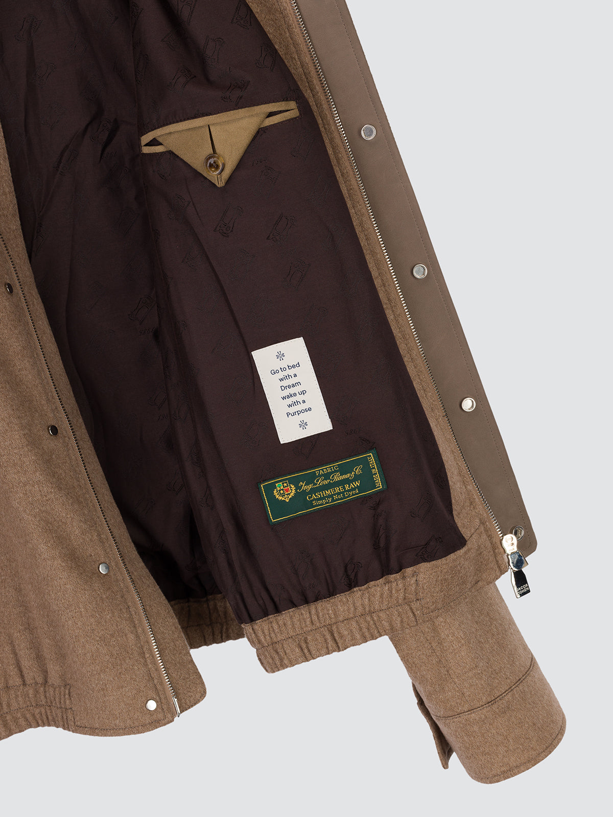 Loro Piana Raw-Flanelljacke aus Kaschmir