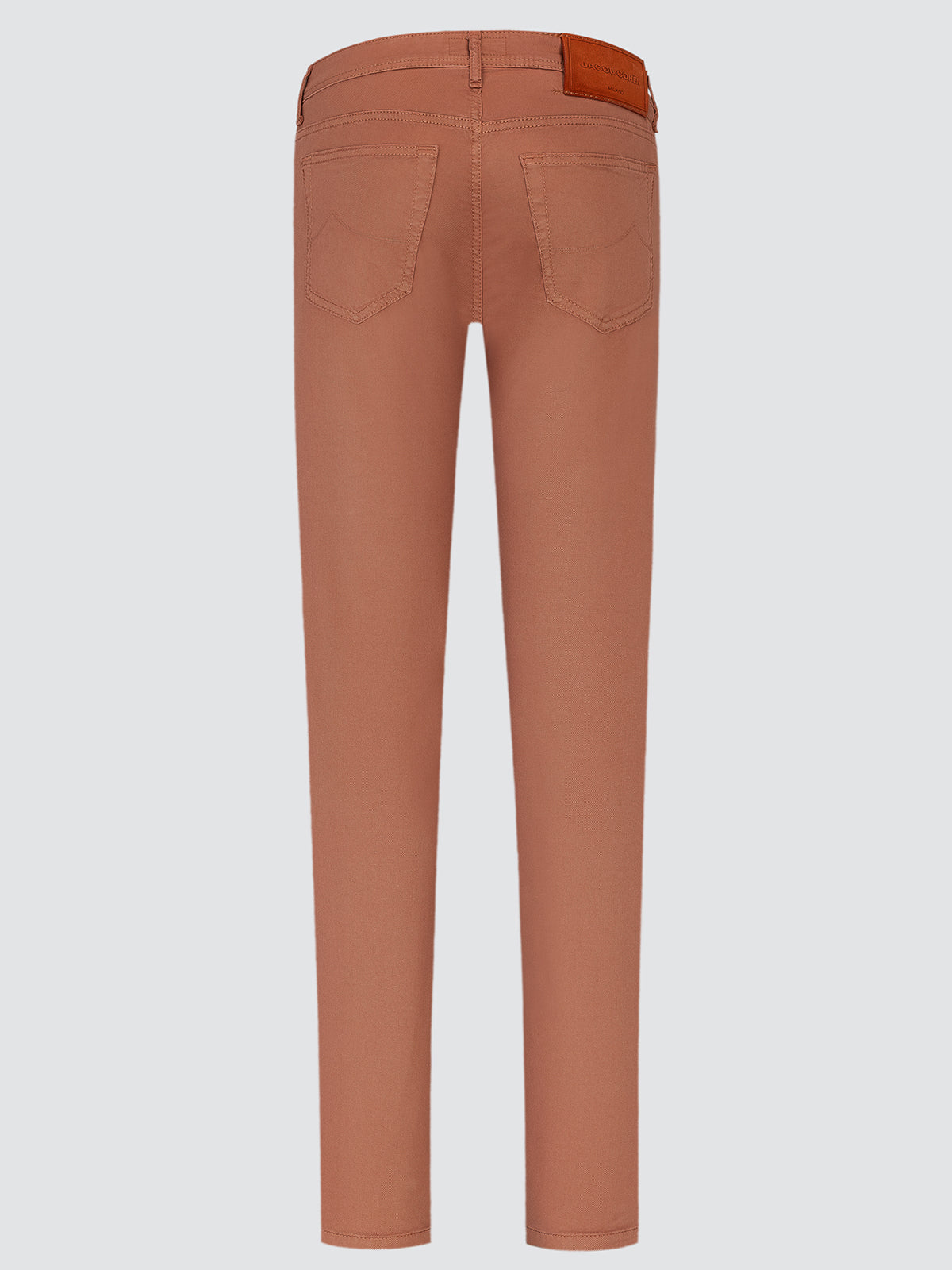 terracotta back view pants on a white background