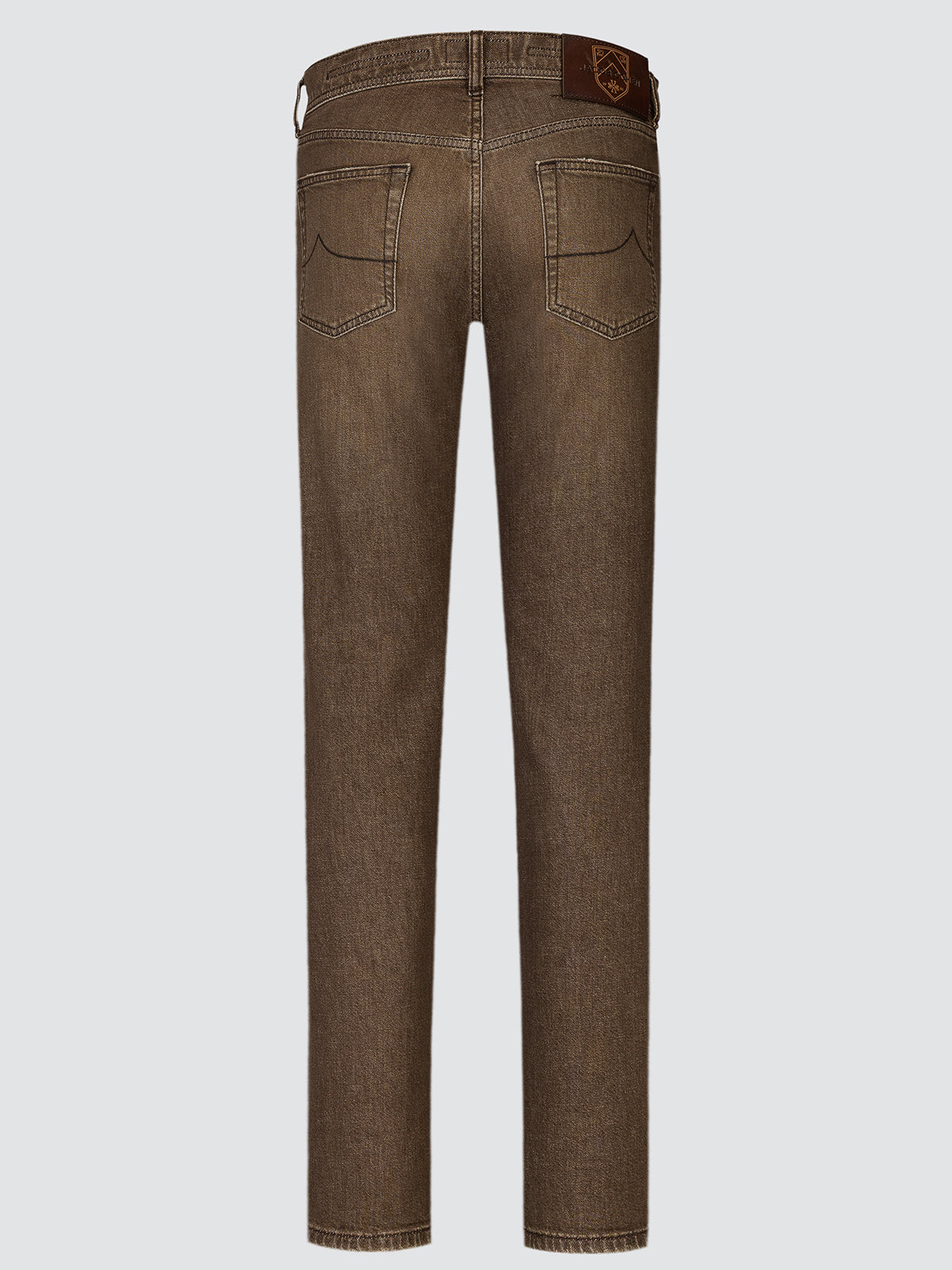 Edo — Jeans droit confort marron