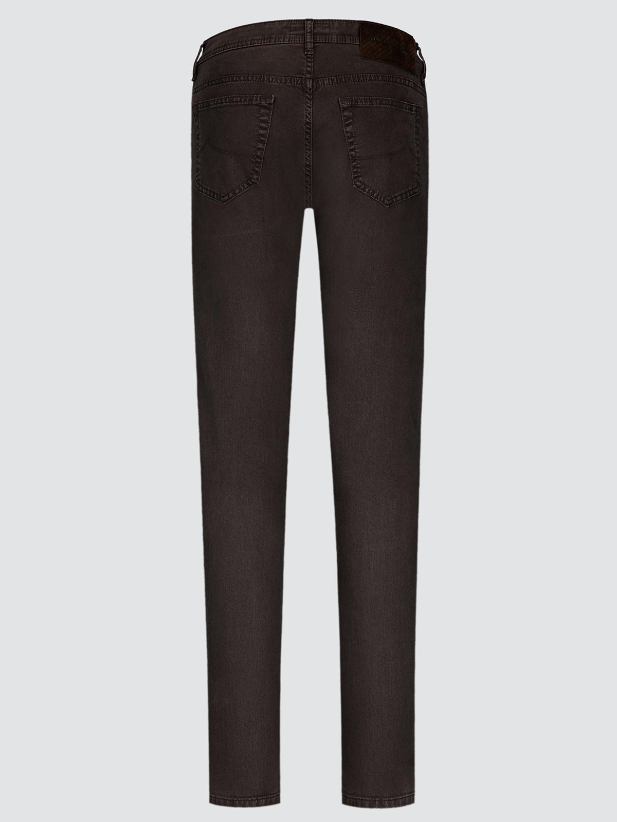 Bard serge stretch marron foncé coton et lyocell