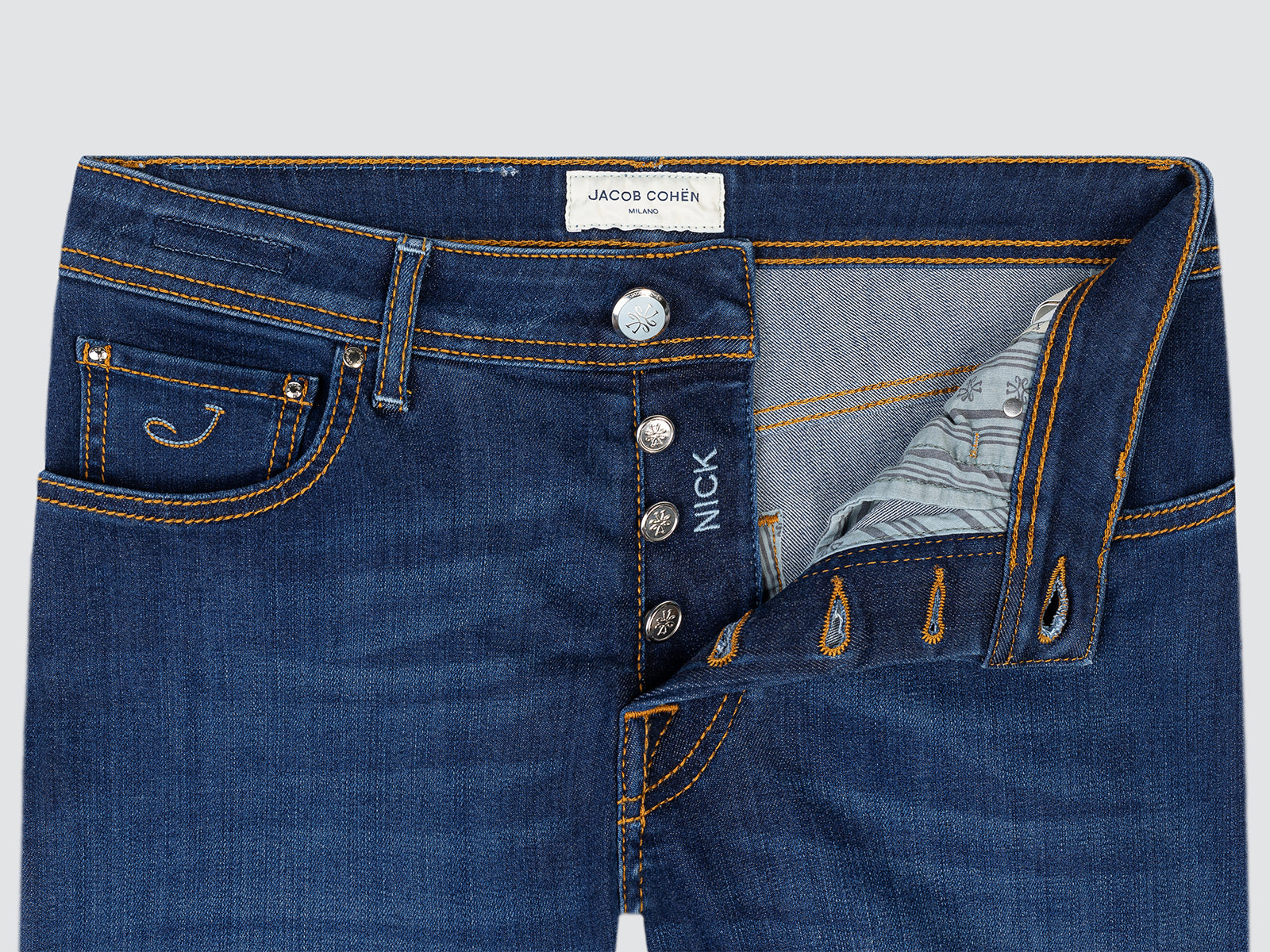 Nick Vaquero denim suave superelástico.