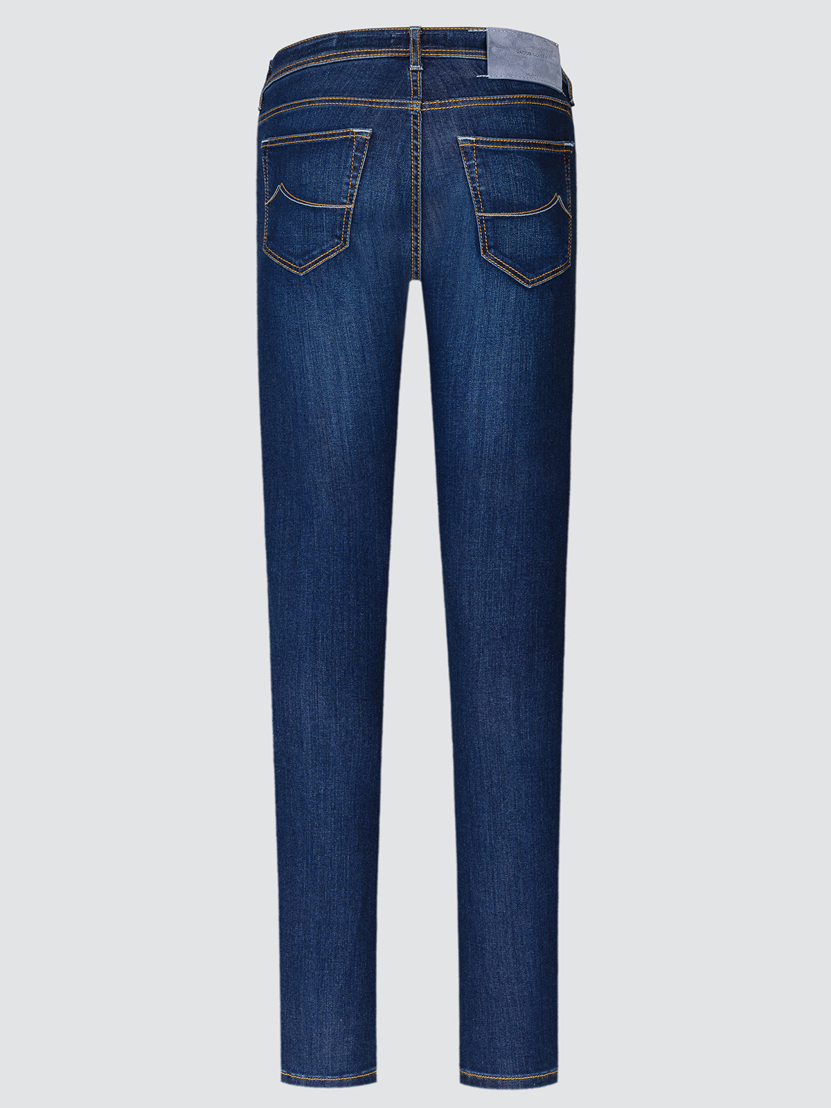 Blue jeans on a white background