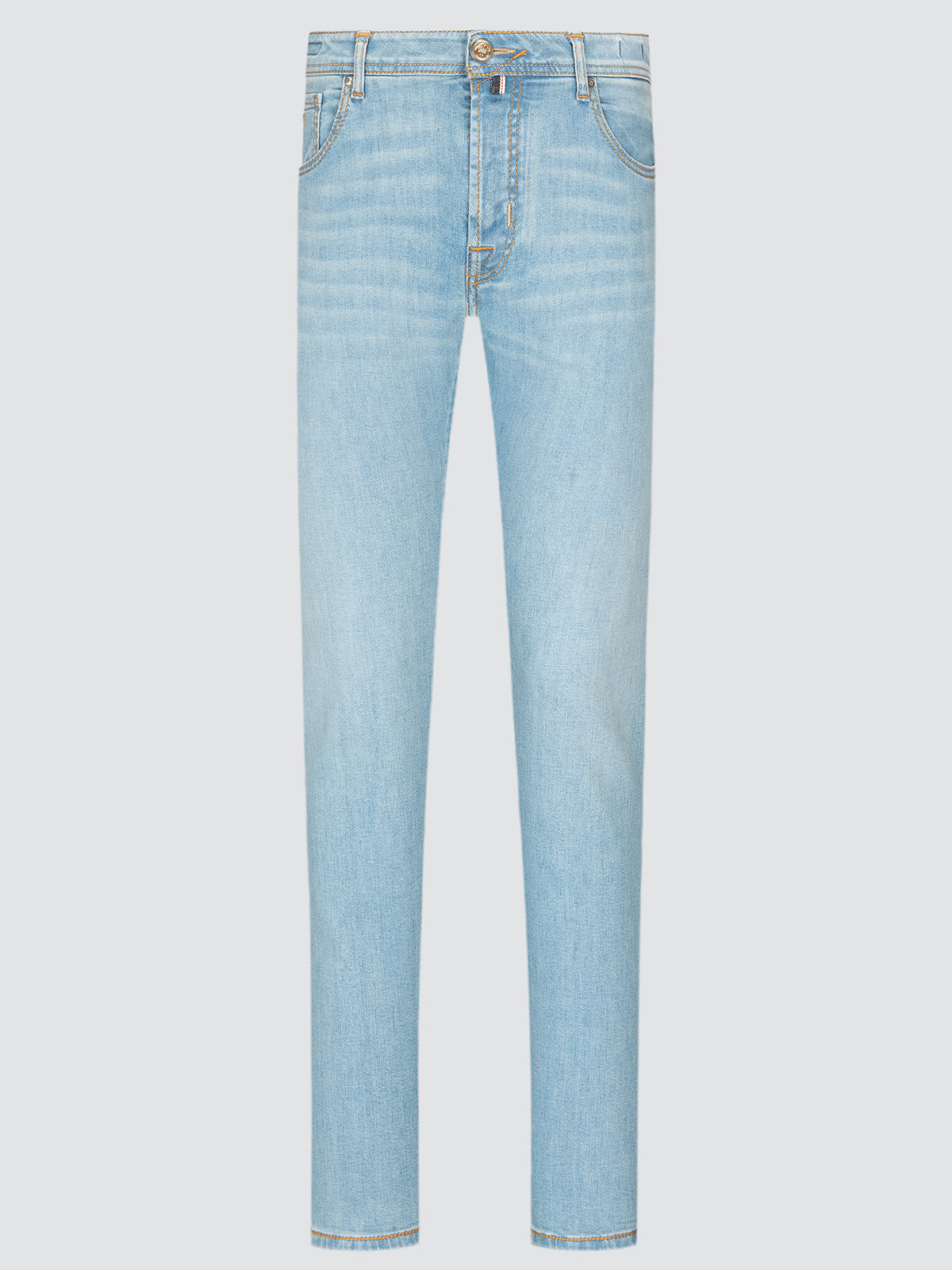 Light blue jeans Jacob cohen ltd on a white background