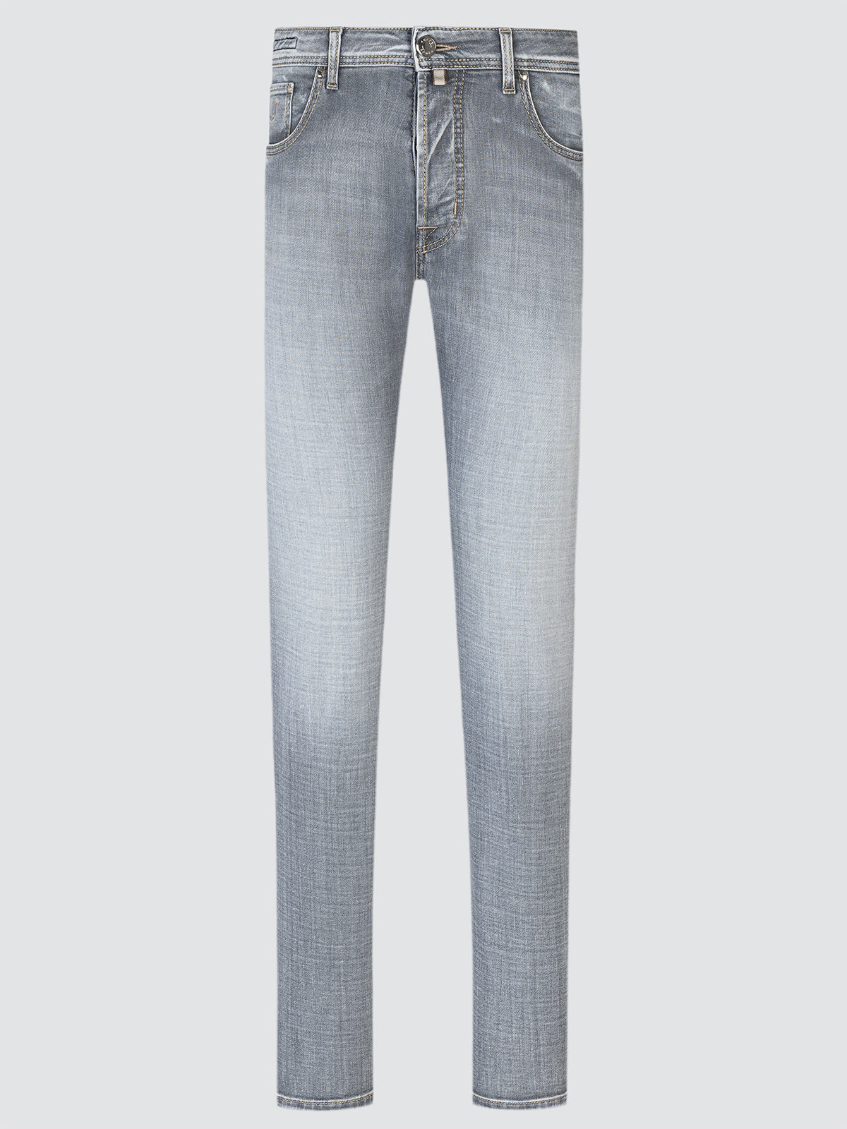 Bard Jeans in Light grey Super Stretch Denim with Vintage Wash