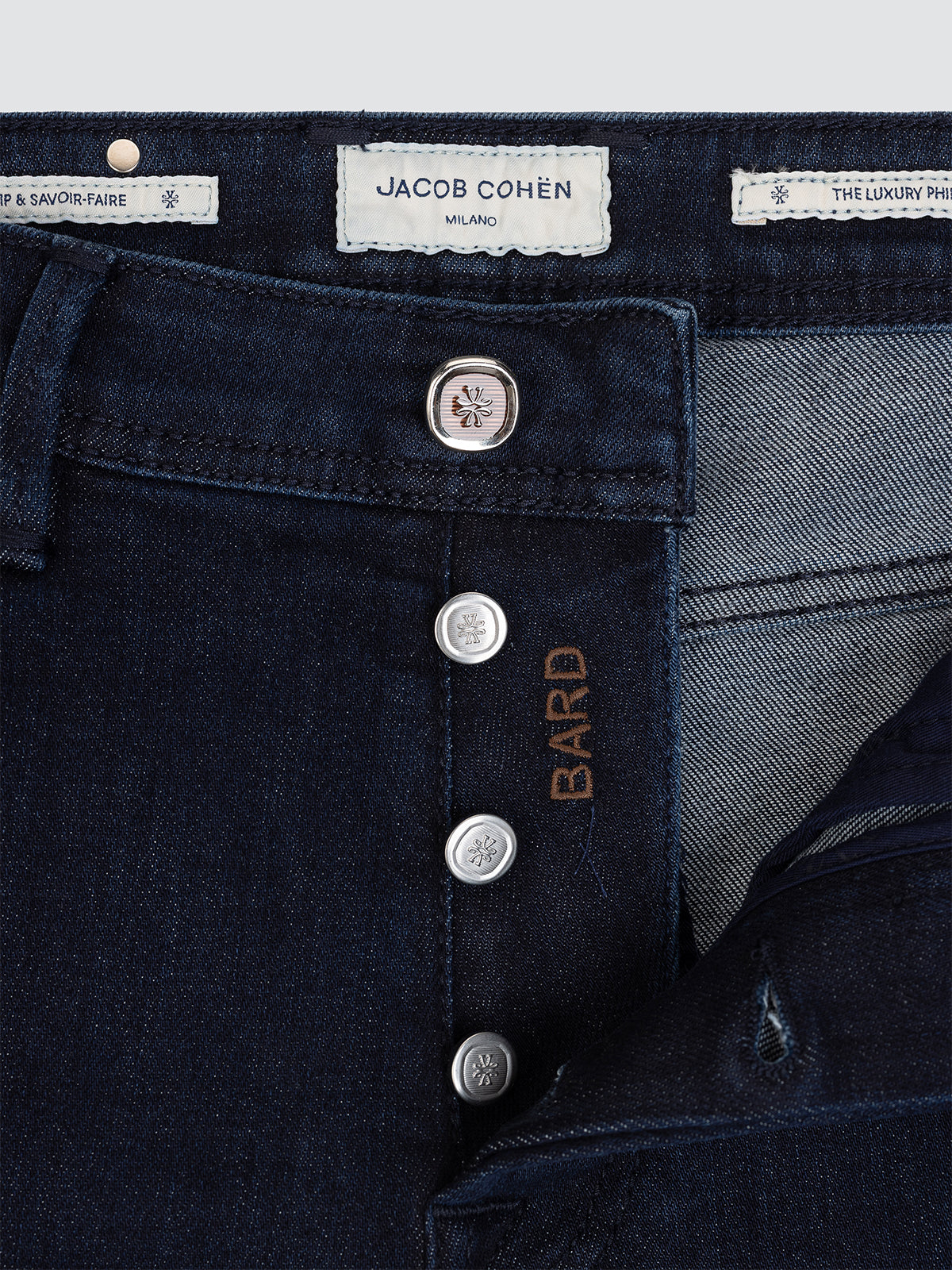 Bard Regular-Slim Jeans in Mittelblau Super Stretch