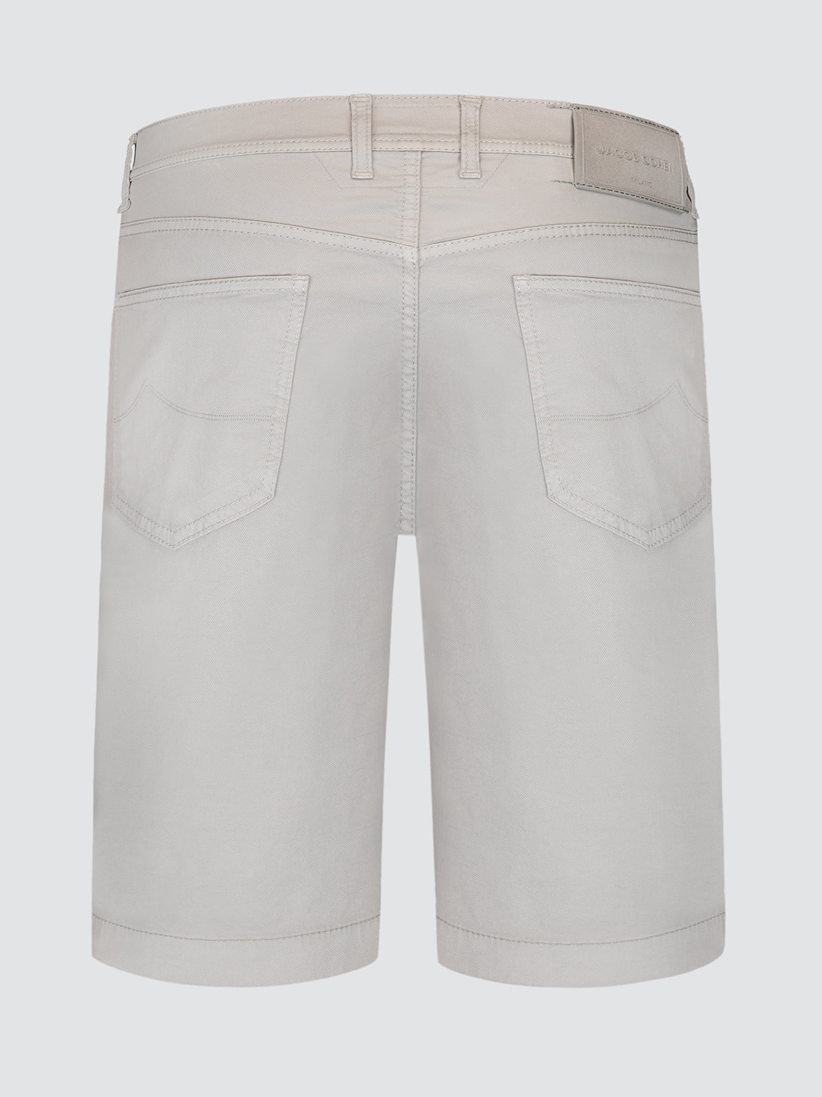 Bermuda Nicolas gris topo de algodón lyocell elástico