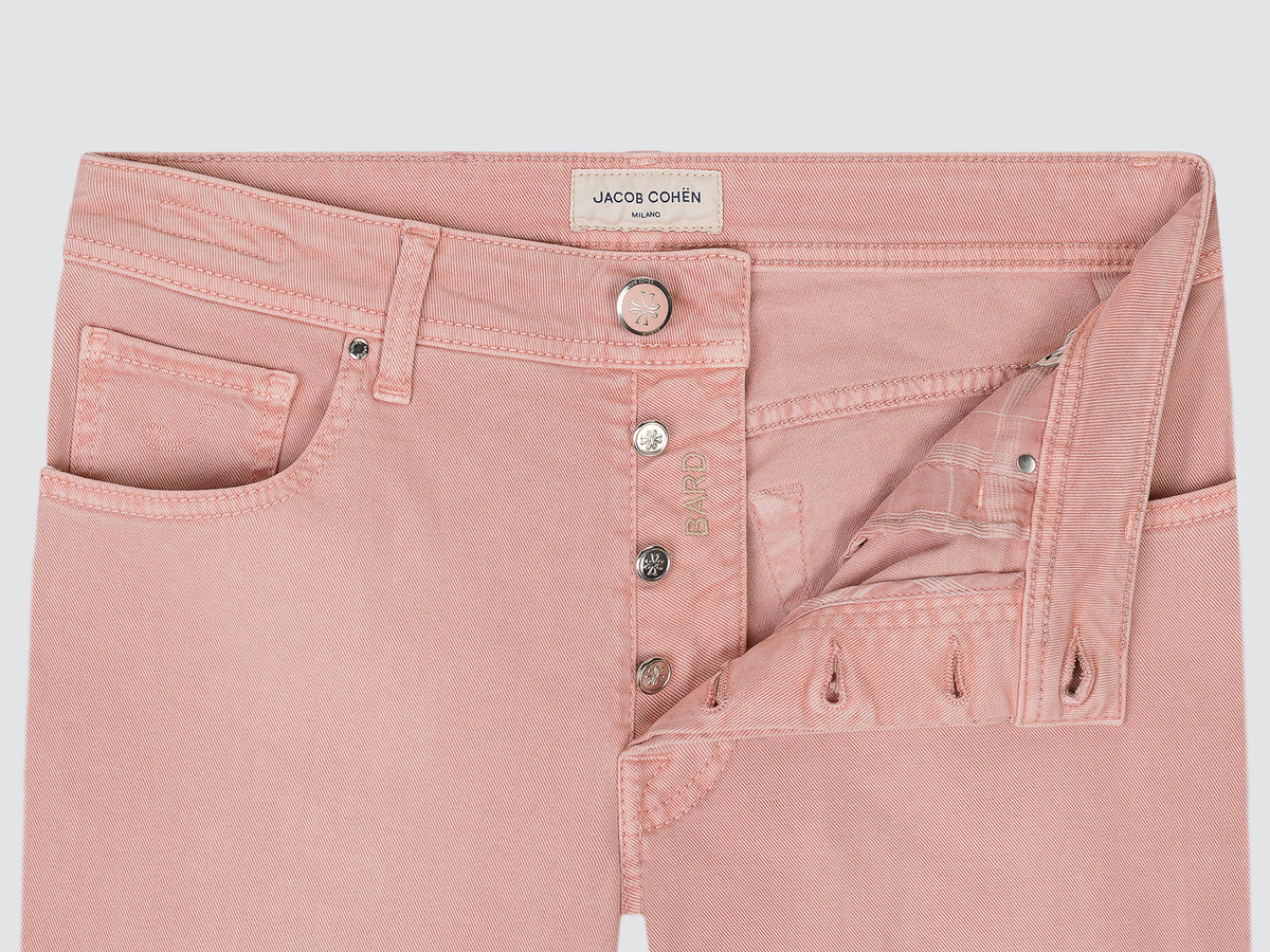 Bard coton stretch et lyocell rose antique