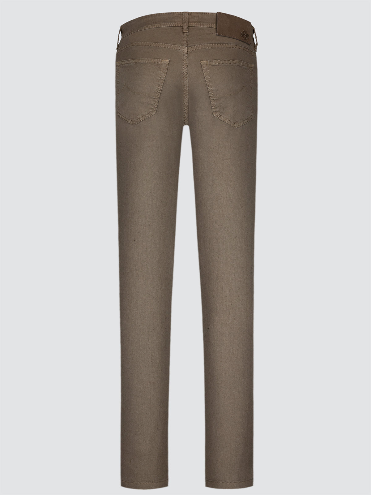 Luis - Havana brown linen cotton stertch 5 pockets pants