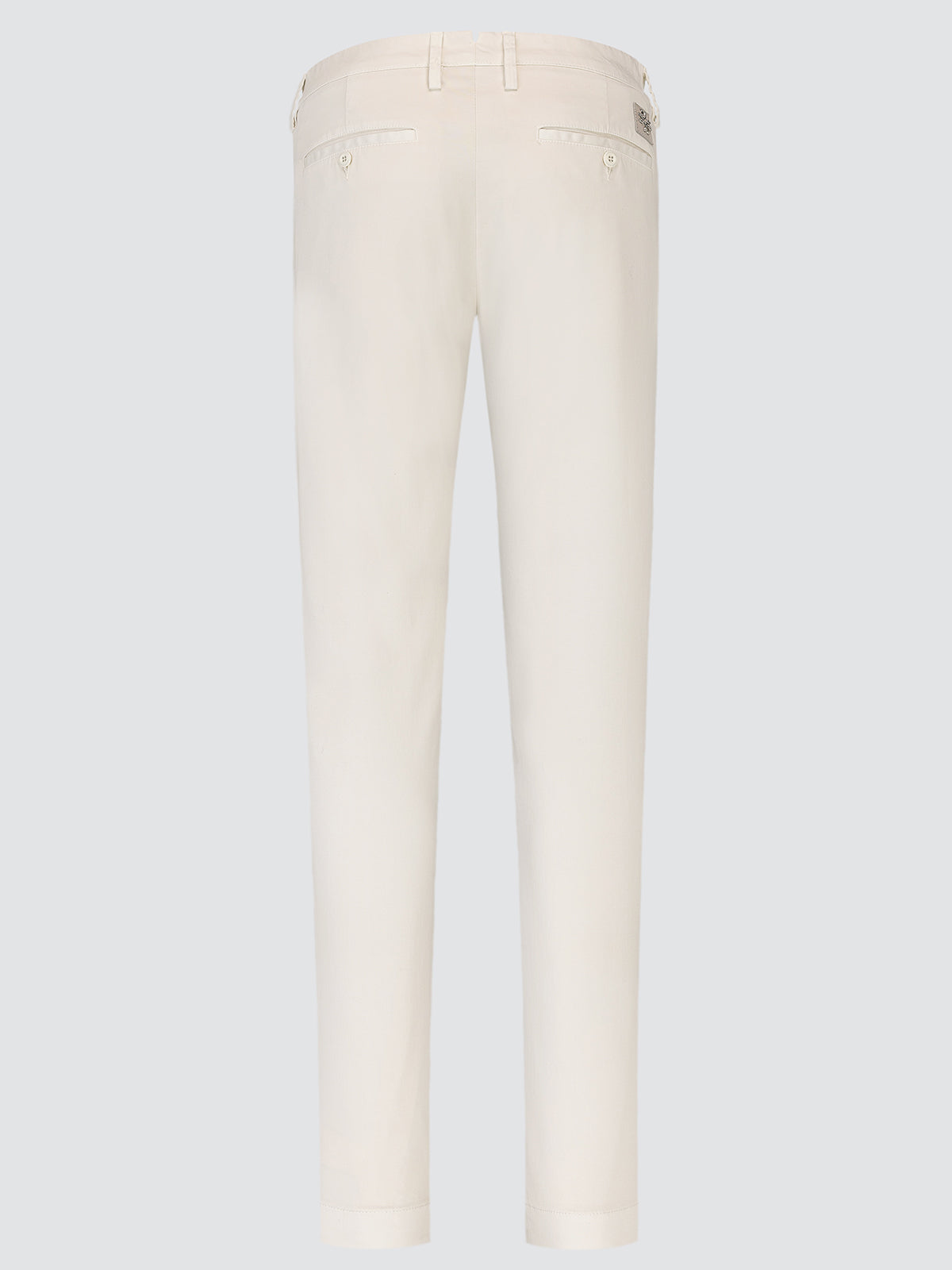 Beige pants on a white background back view
