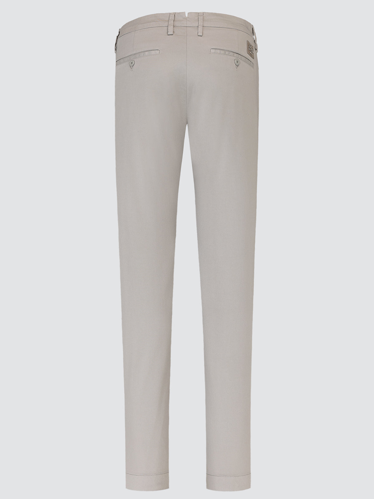 back view Beige pants on a white background