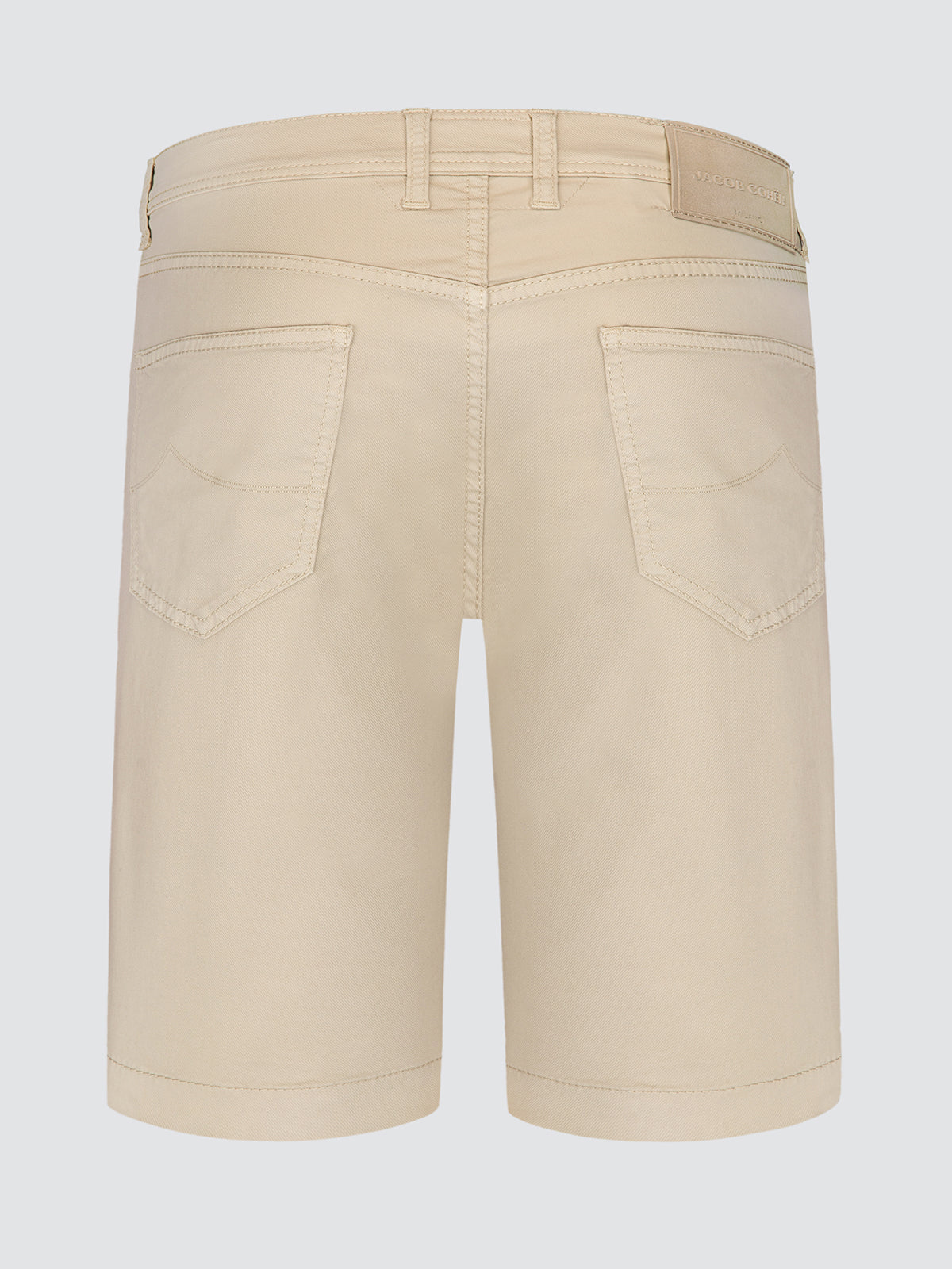 Nicolas short en coton lyocell extensible beige sable