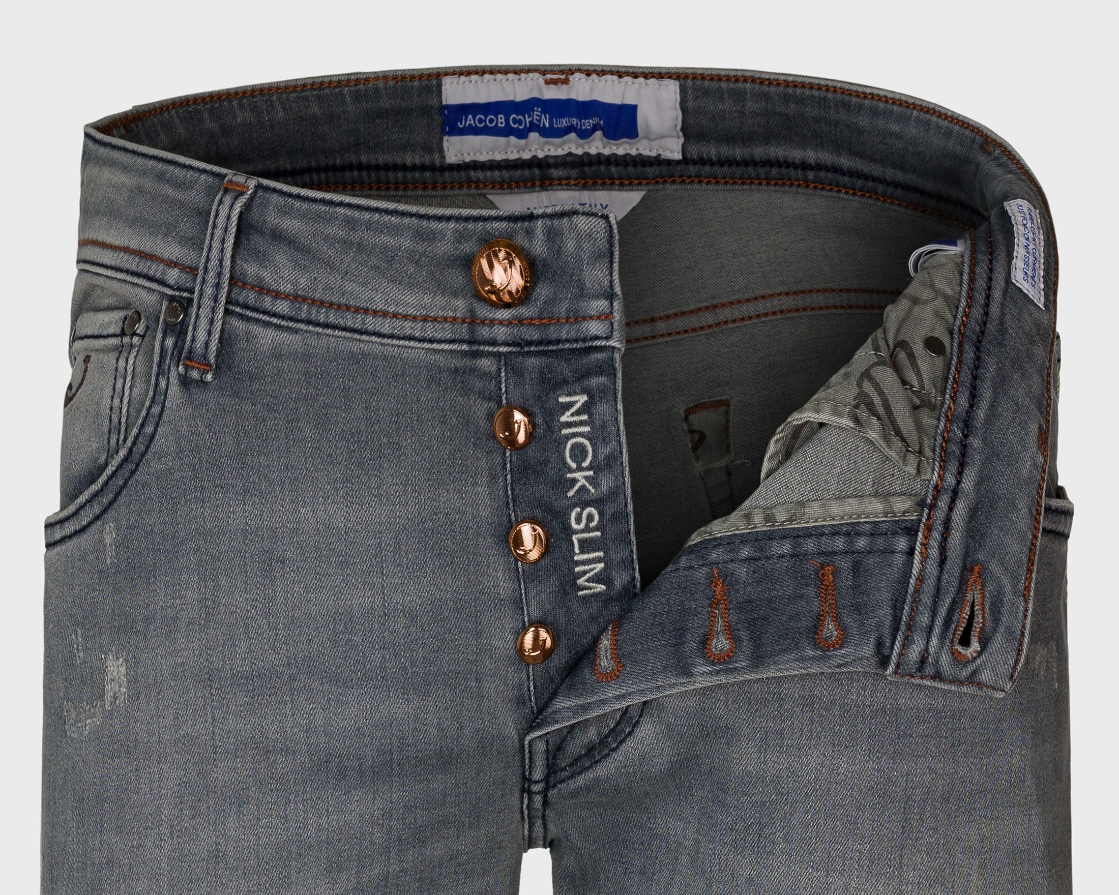 Jacob Cohen Nick Slim grey super stretch