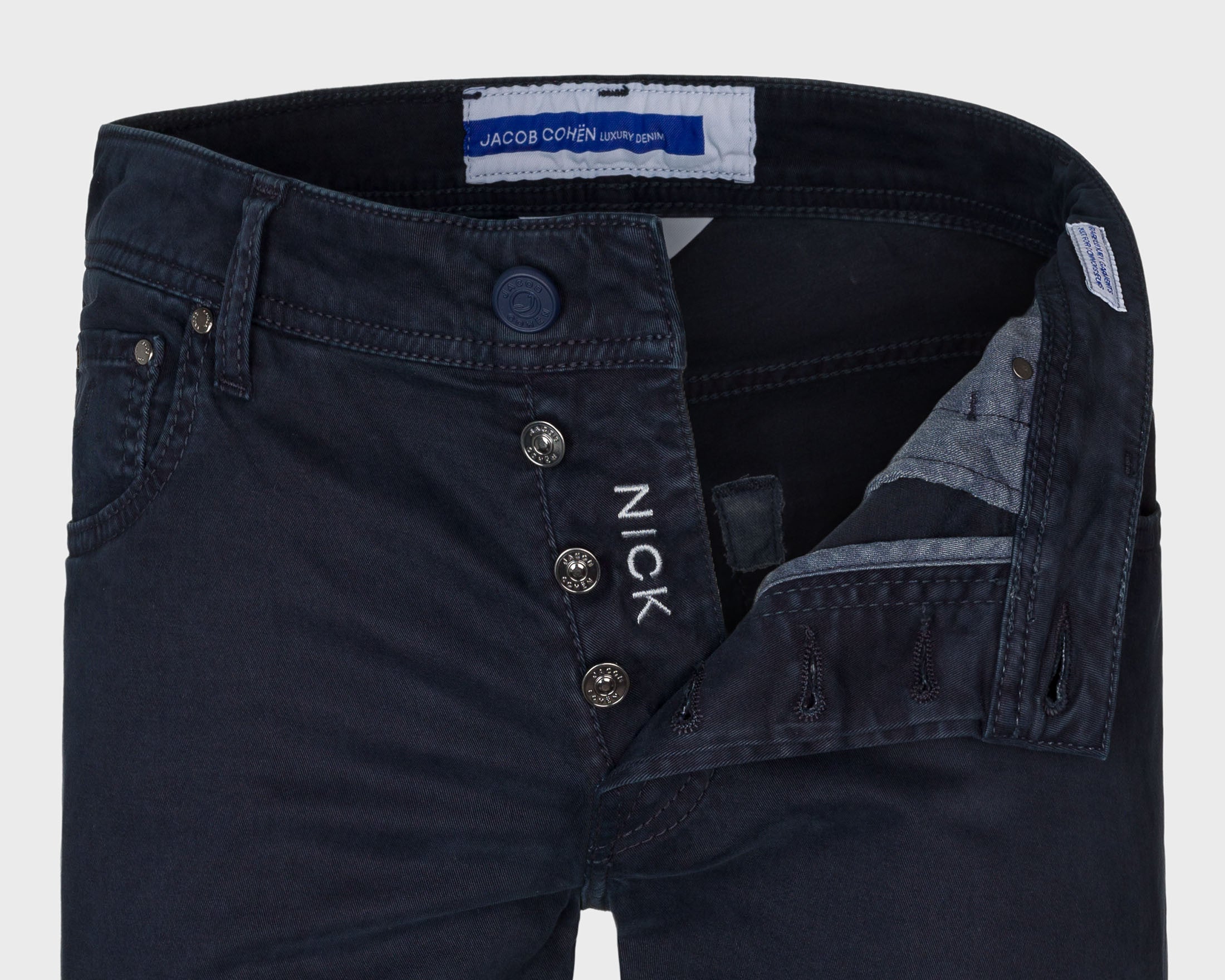 Jacob Cohen nick cotton gabardine navy blue