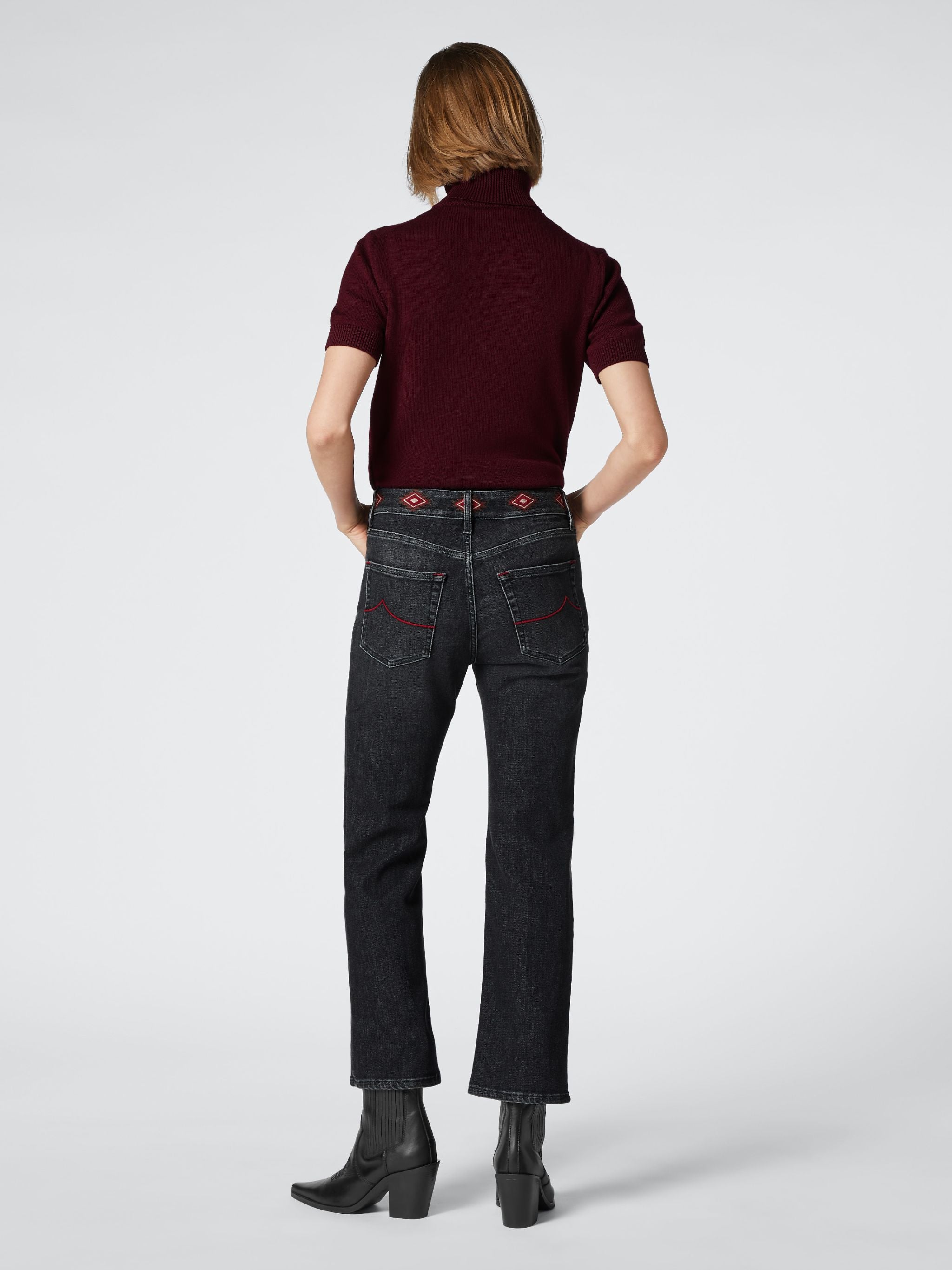KATE CROP BLACK POWER STRETCH JEANS
