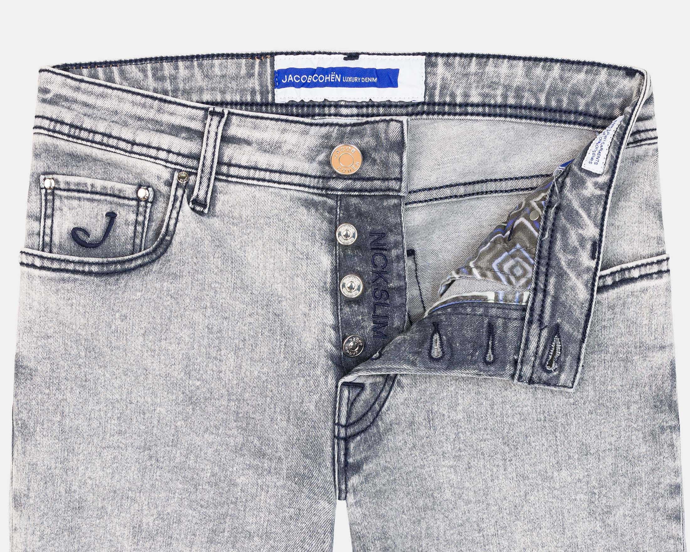 NICKSLIM LIGHT GREY SUPER STRETCH JEANS