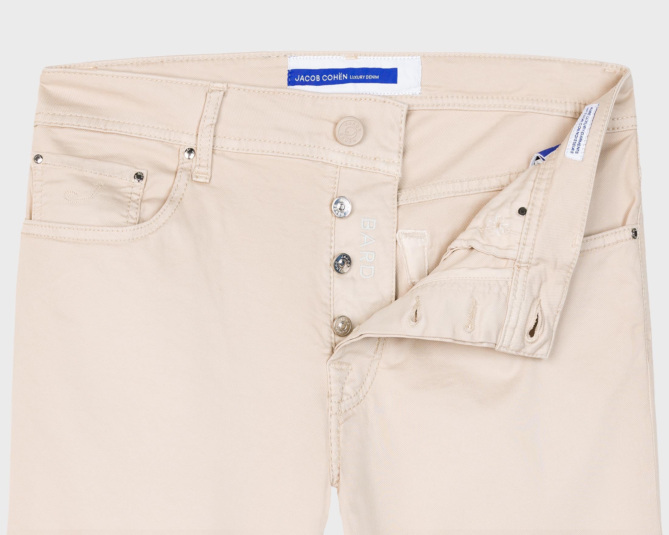 BARD BEIGE GABARDINE STRETCH COTTON LYOCELL