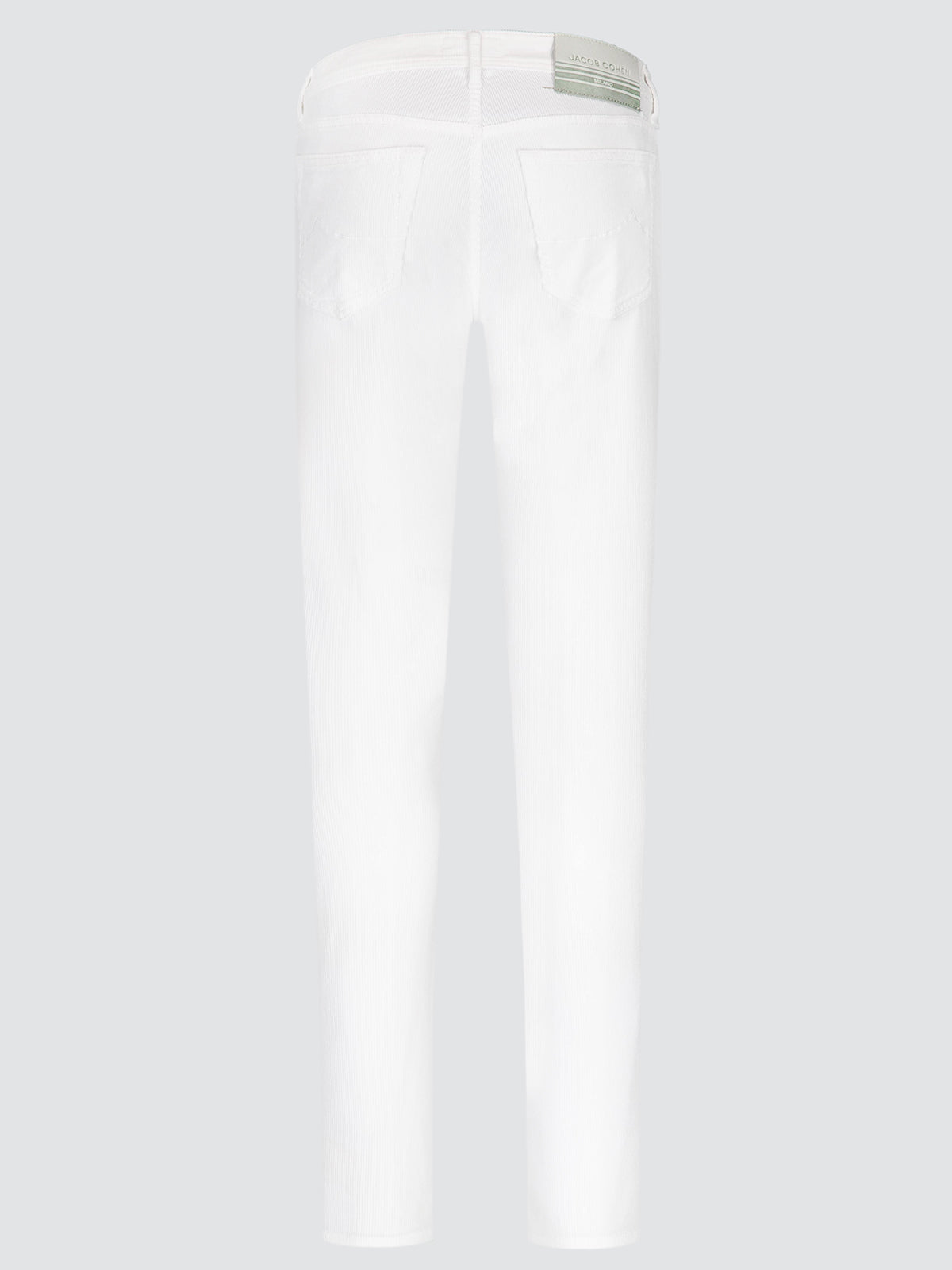 Bard en velours côtelé blanc stretch