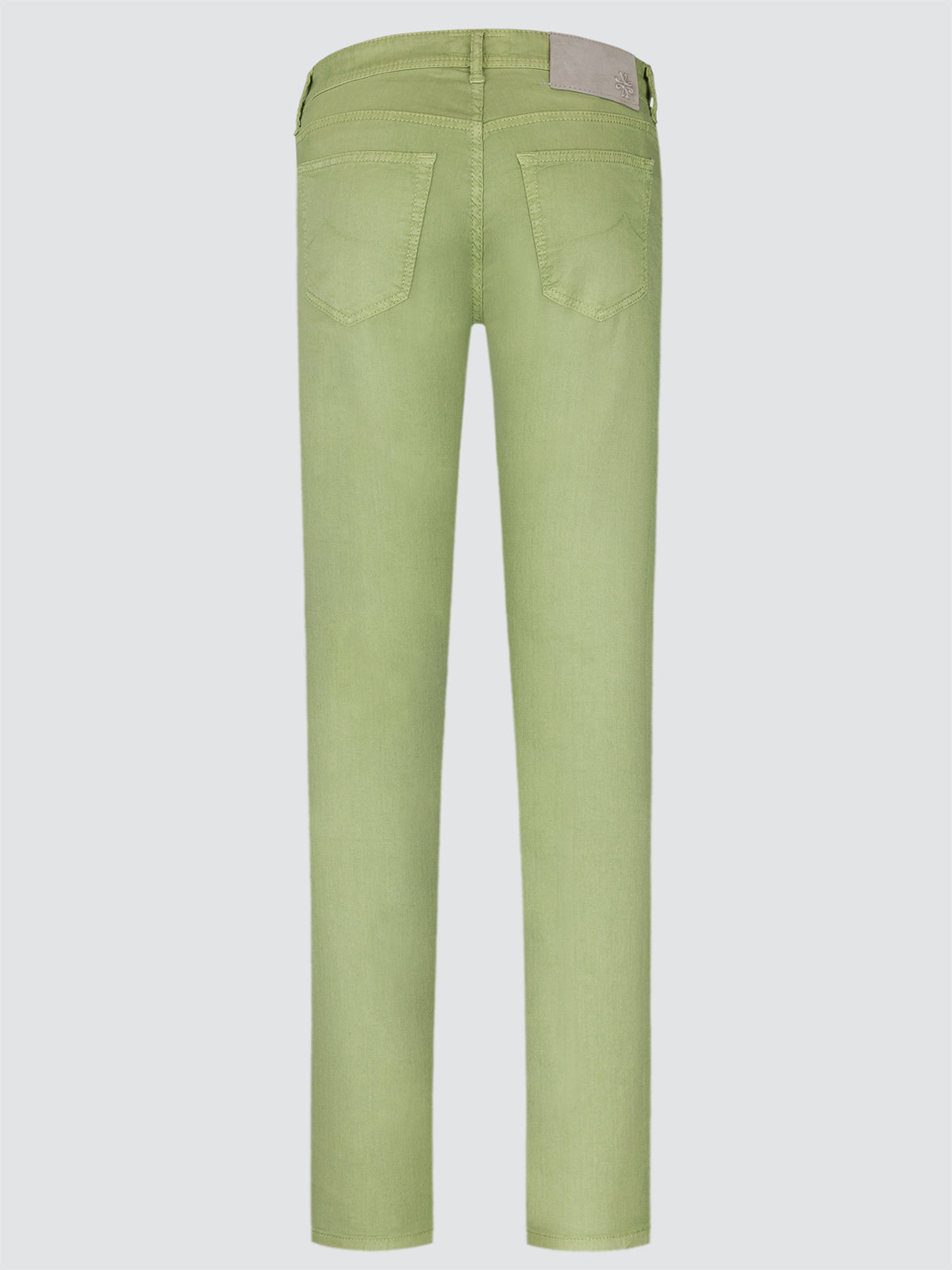 Luis - Sage green linen cotton stretch 5 pockets pants