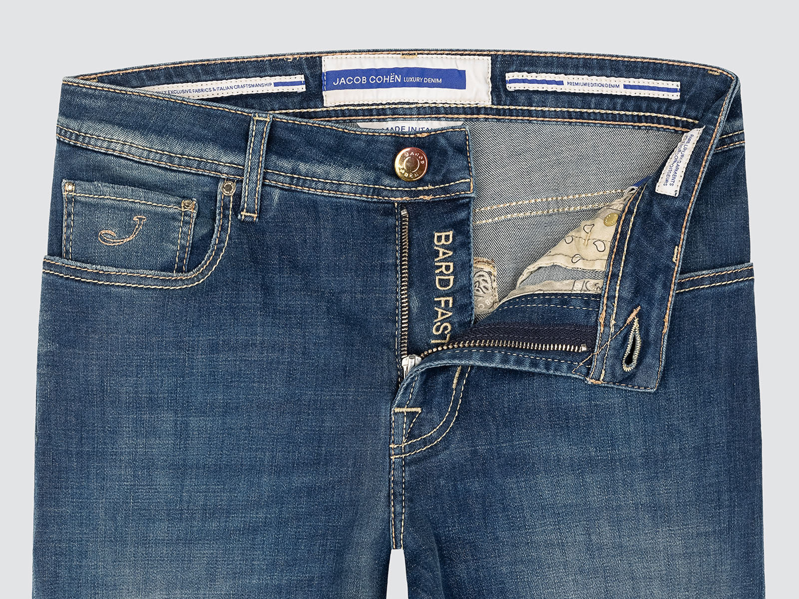 BARD FAST MEDIUM BLUE SUPER STRETCH JEANS