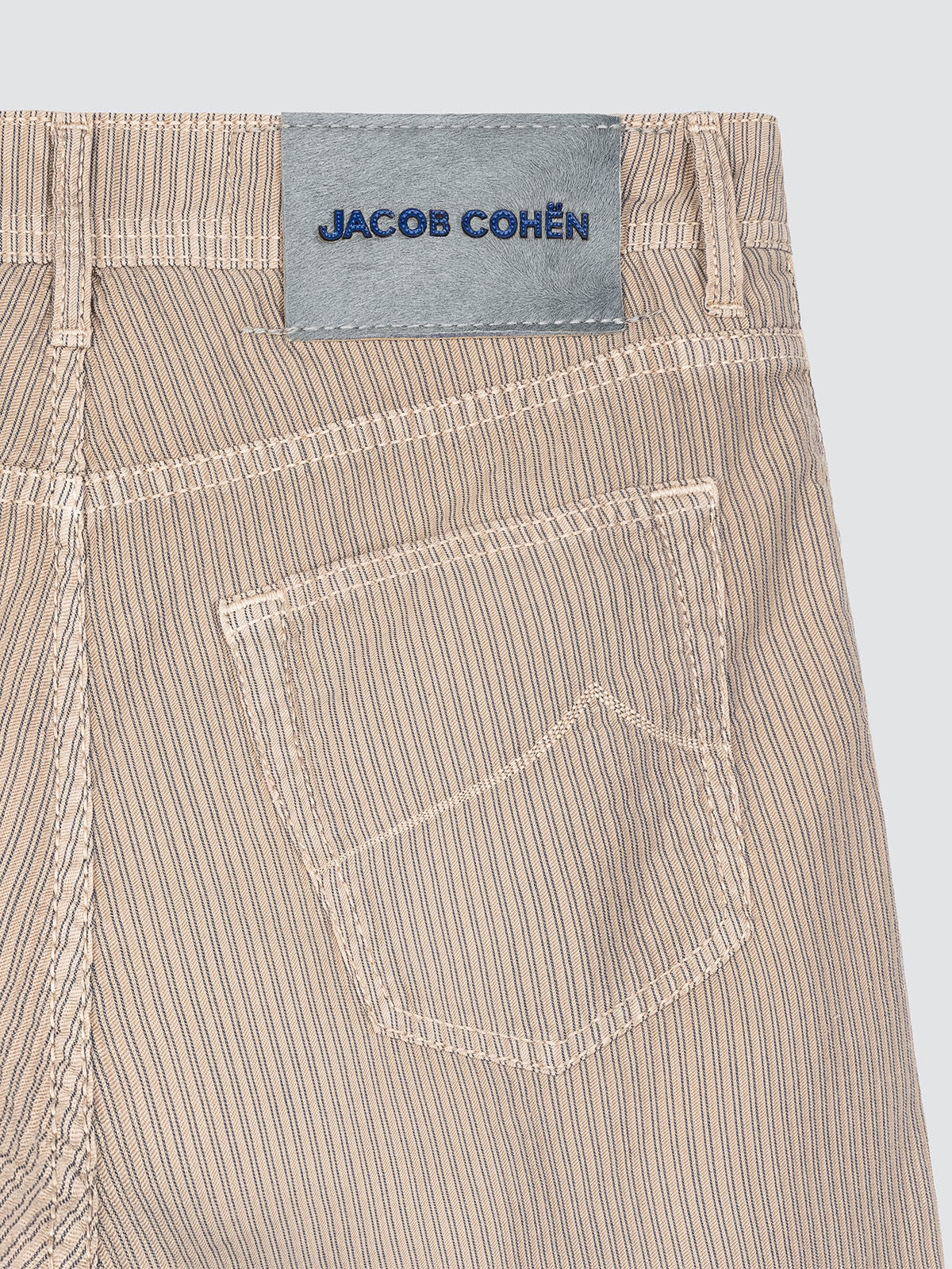 NICK LIGHT BEIGE STRIPED COTTON