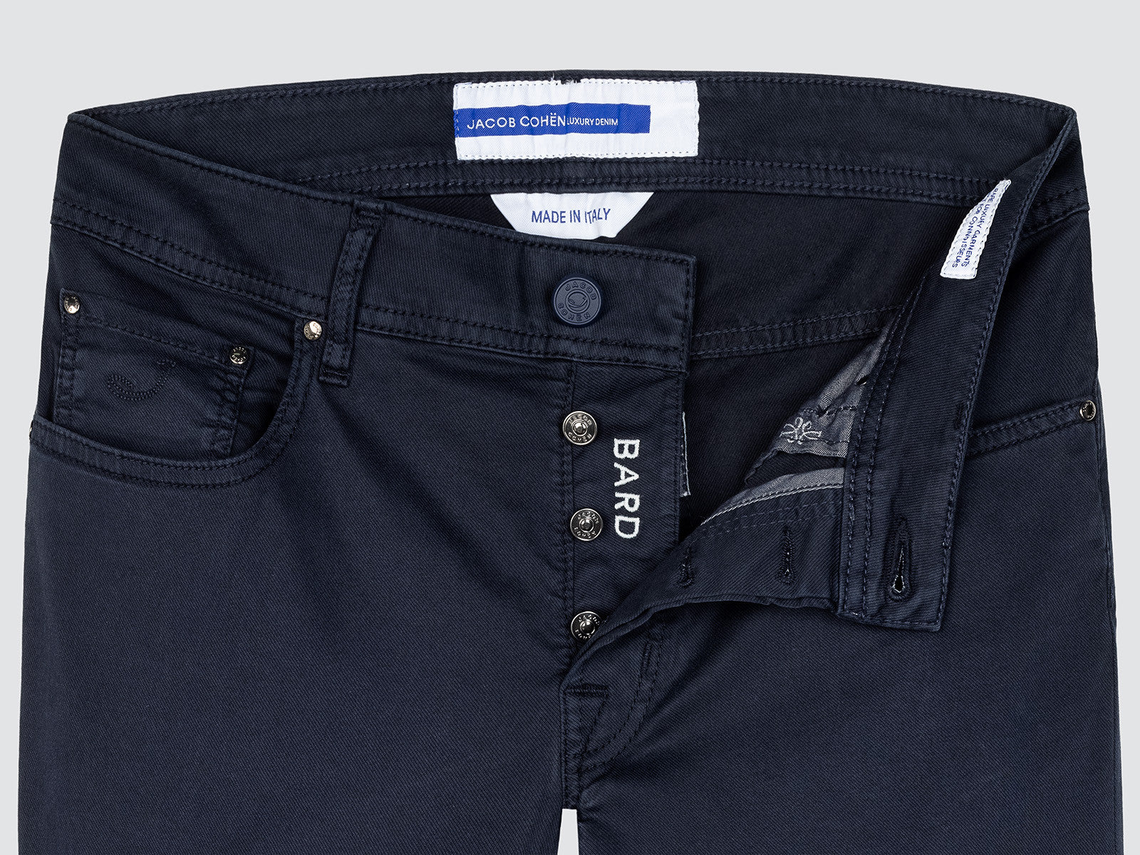 BARD TWILL STRETCH NAVY BLUE JACOB COHEN