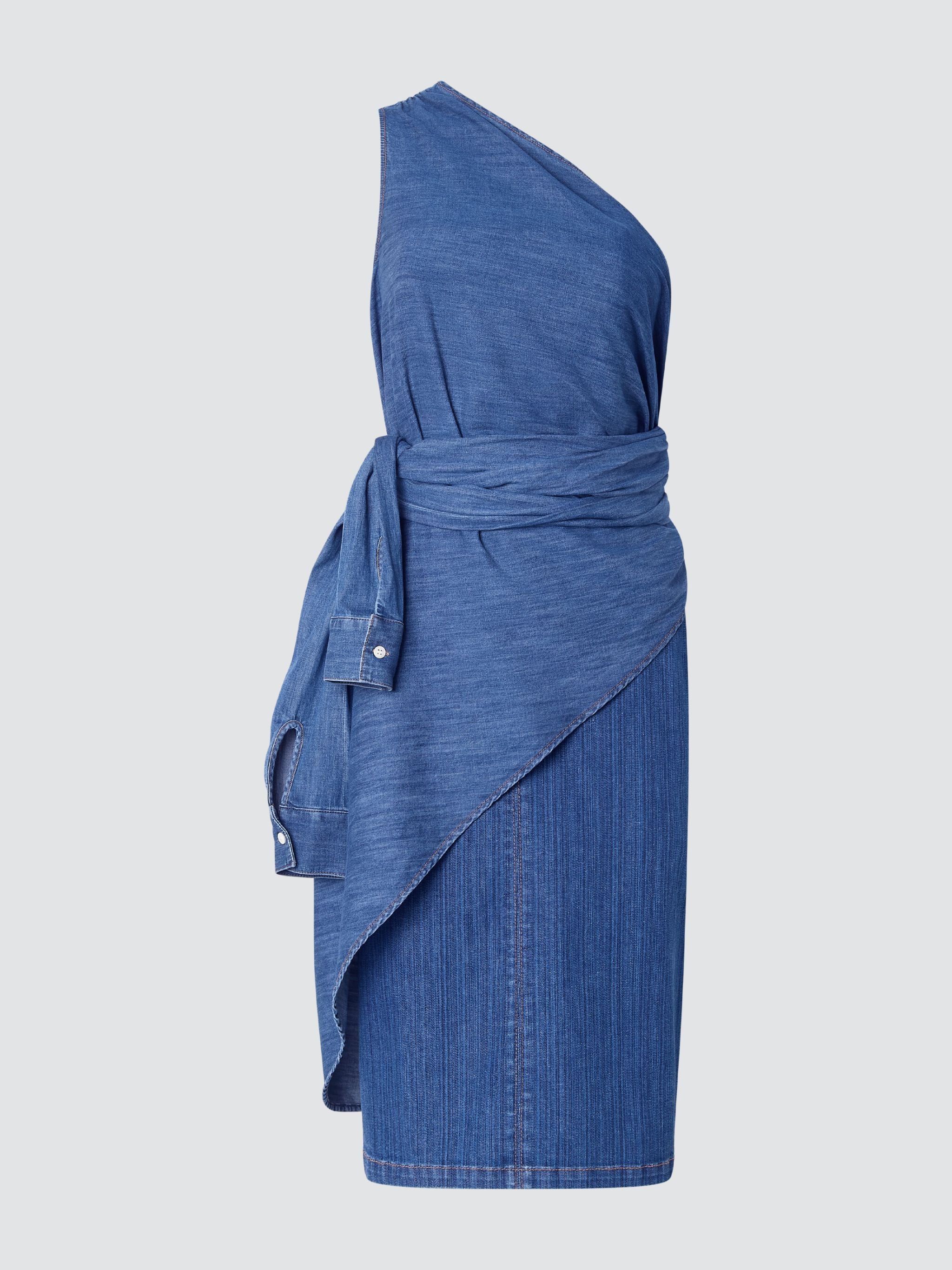BLUE DENIM DRESS COUTURE COLLECTION