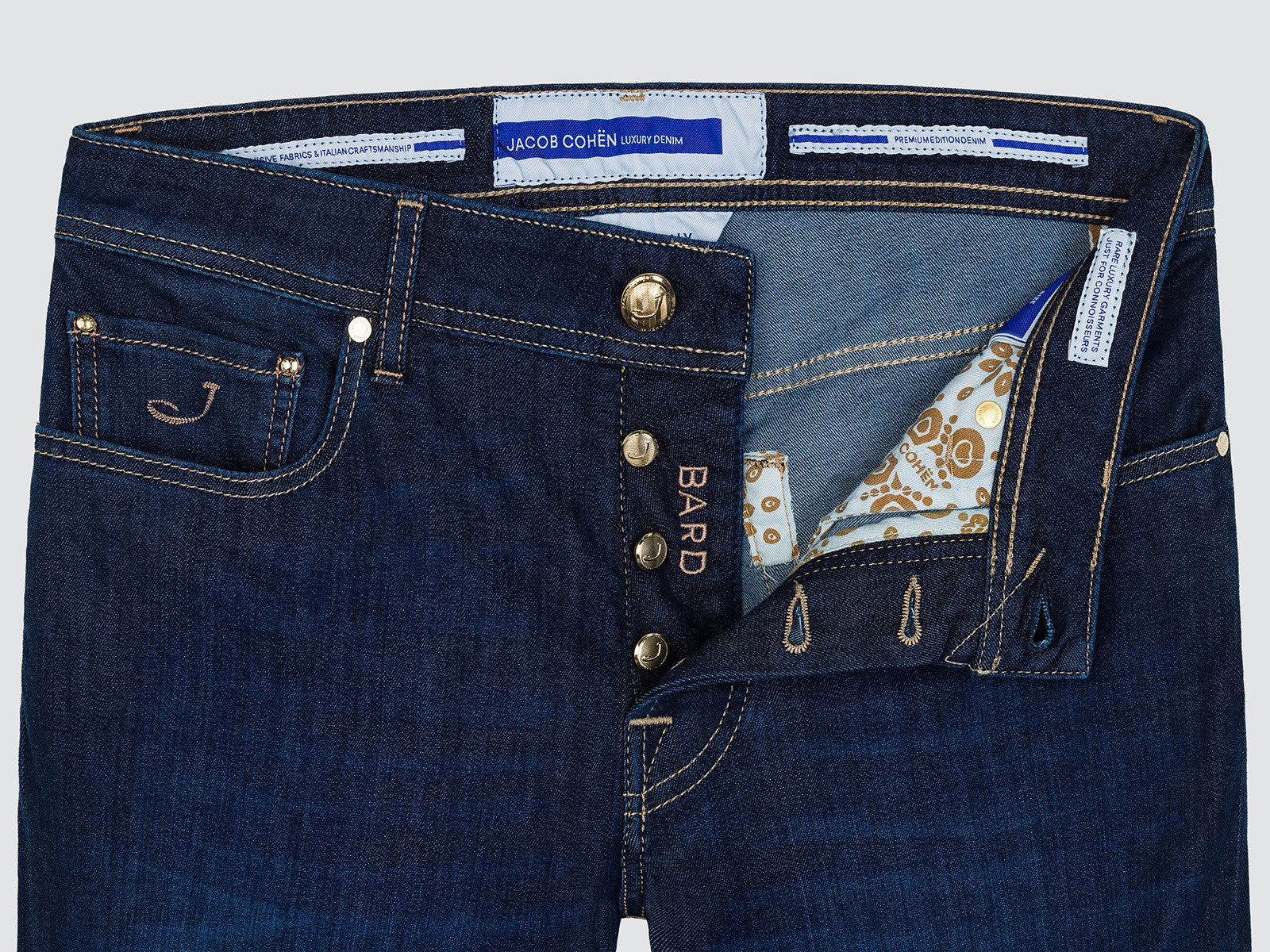 BARD DARK BLUE STRETCH JEANS JACOB COHEN