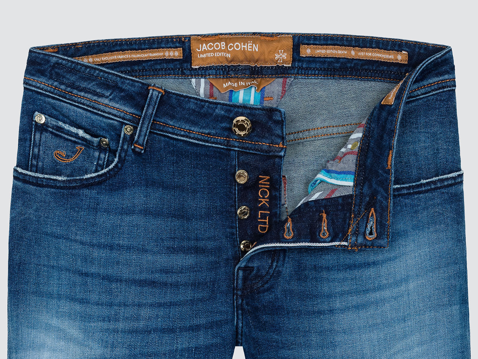 NICK LIMITED EDITION STRETCH BIO COTTON MEDIUM BLUE