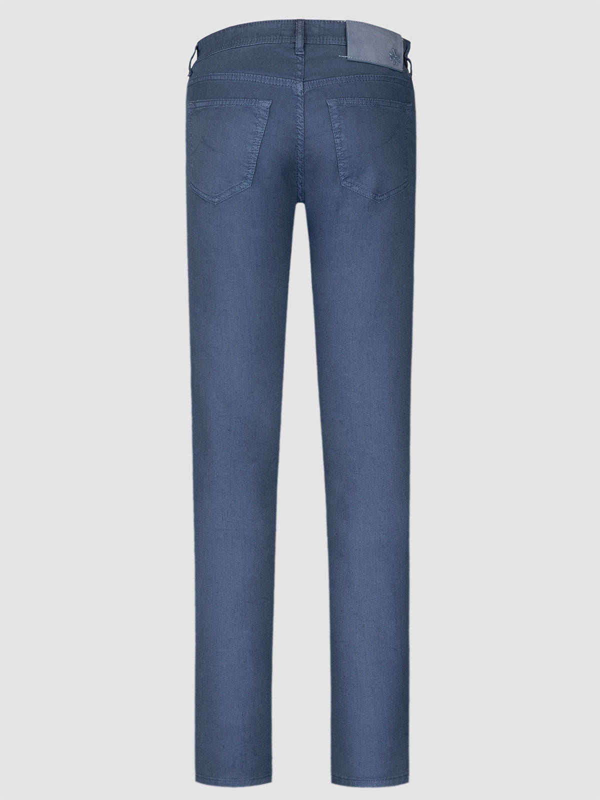 Luis - Kolonieblauw linnen katoen stretch 5 zakken