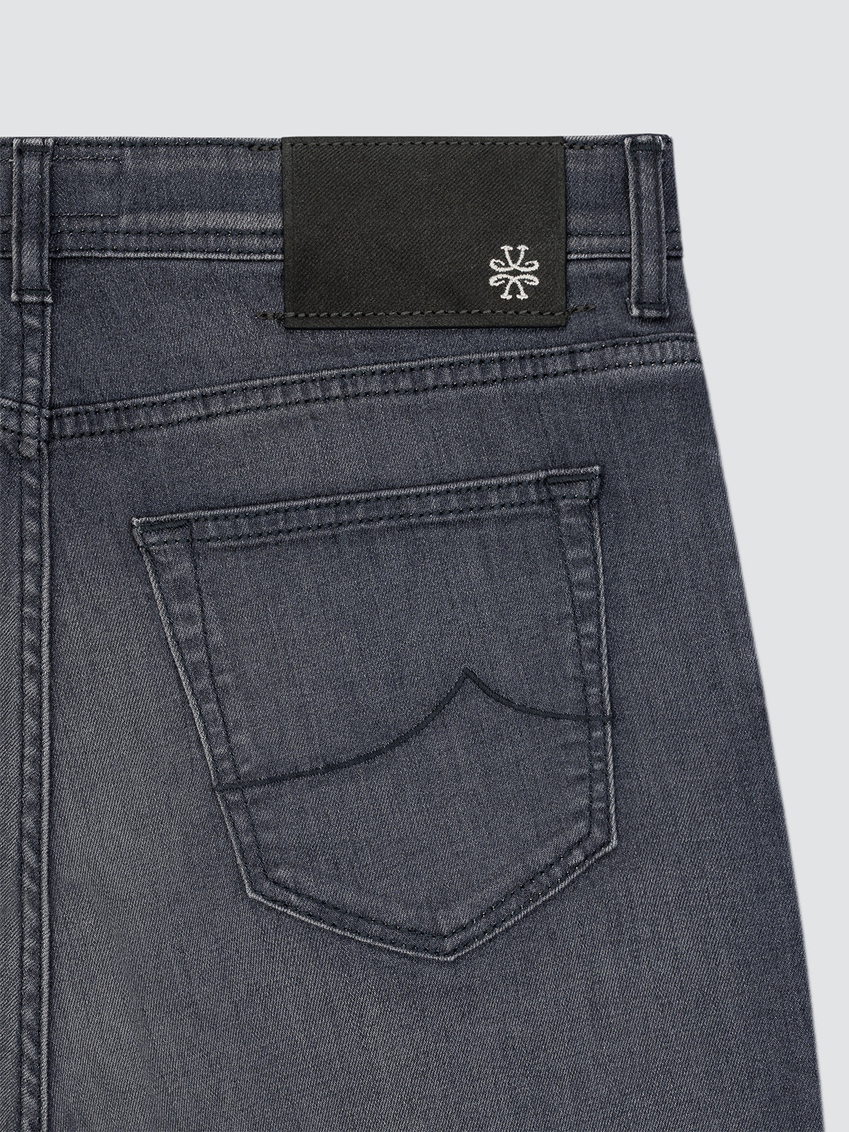 Bard Jeans in Dark Grey Super Stretch Denim