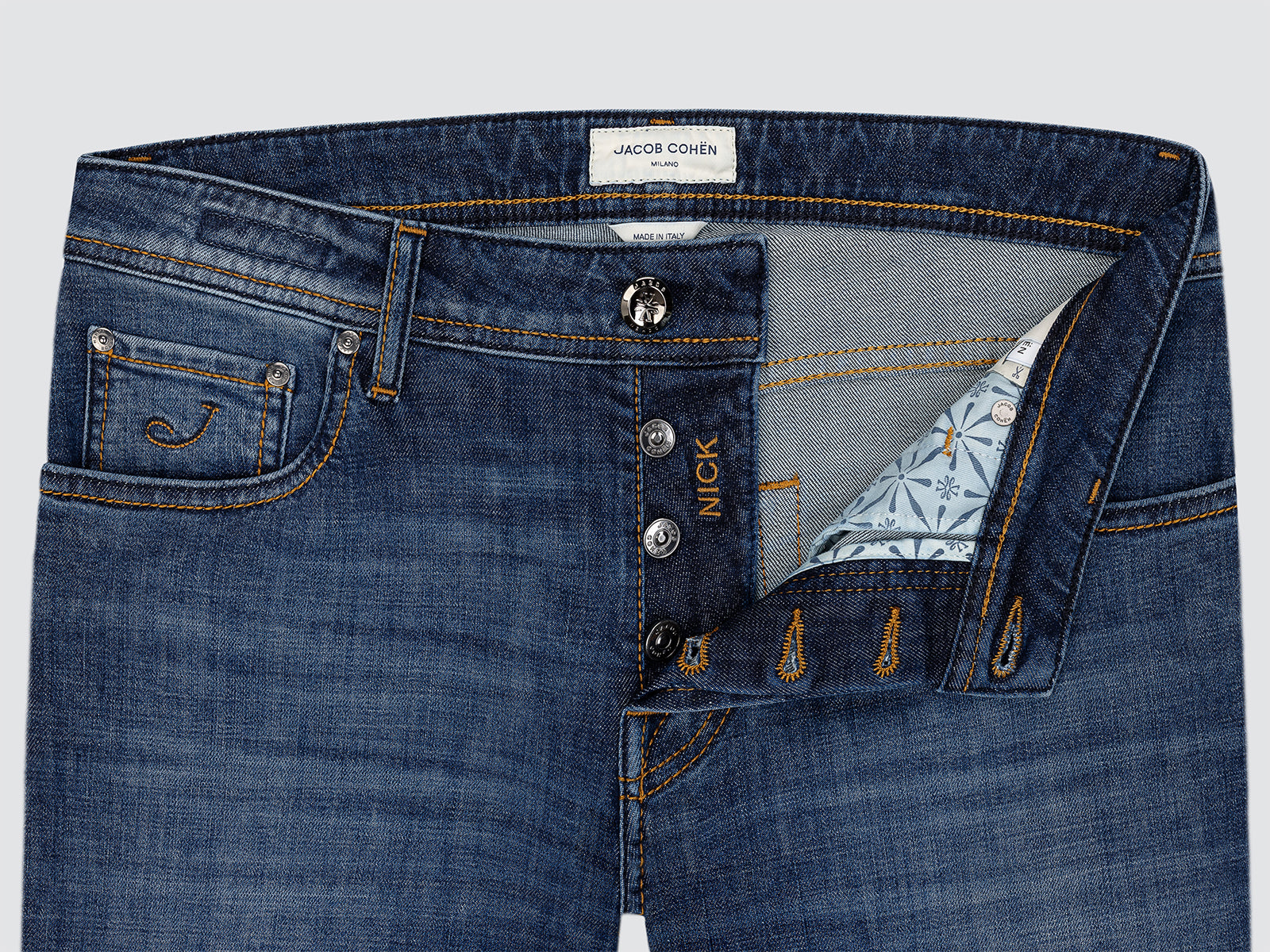 Nick Vaqueros slim en azul oscuro comfort denim