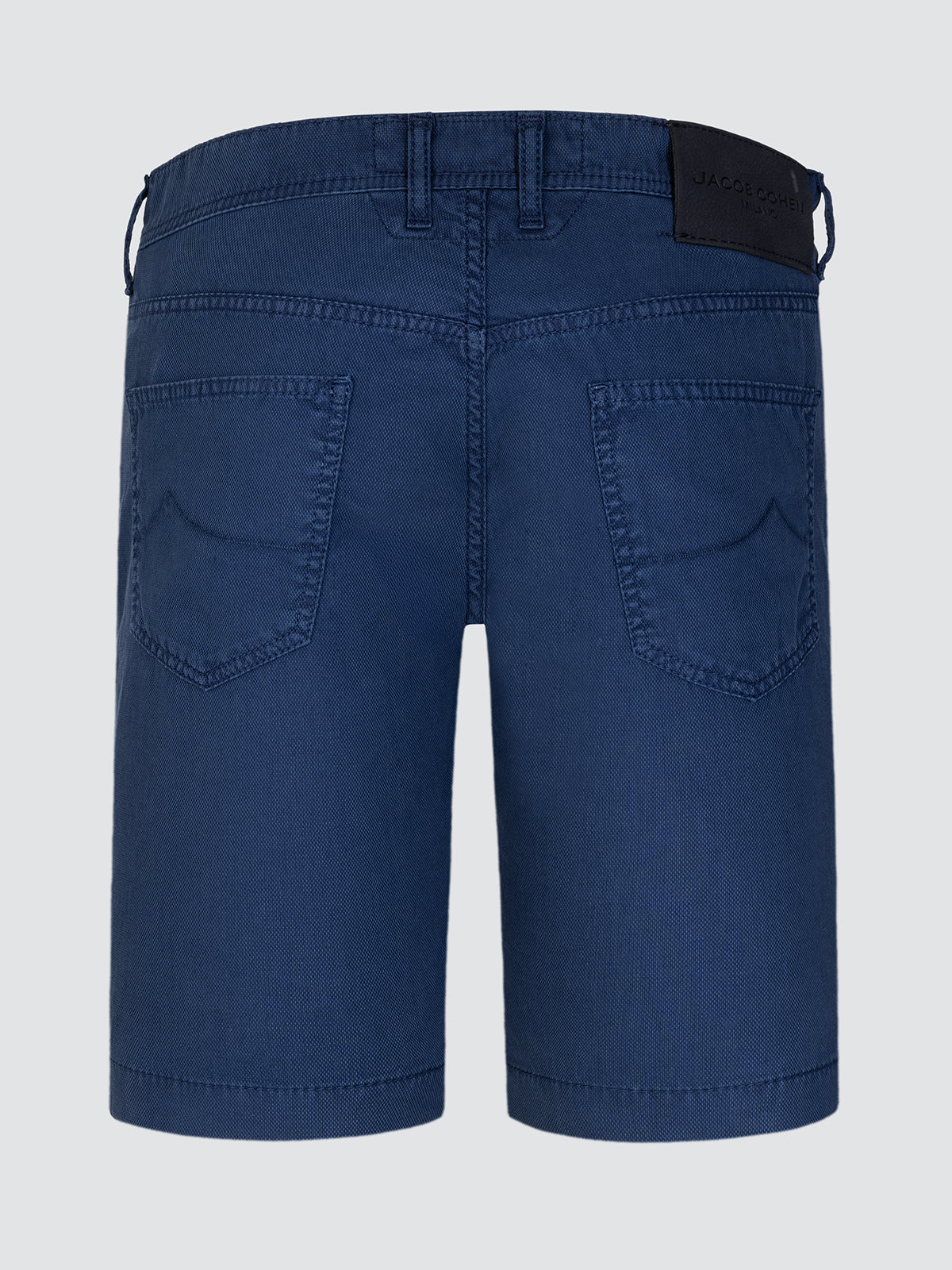 Bermuda Nicolas in cotton pique lyocell stretch Blue