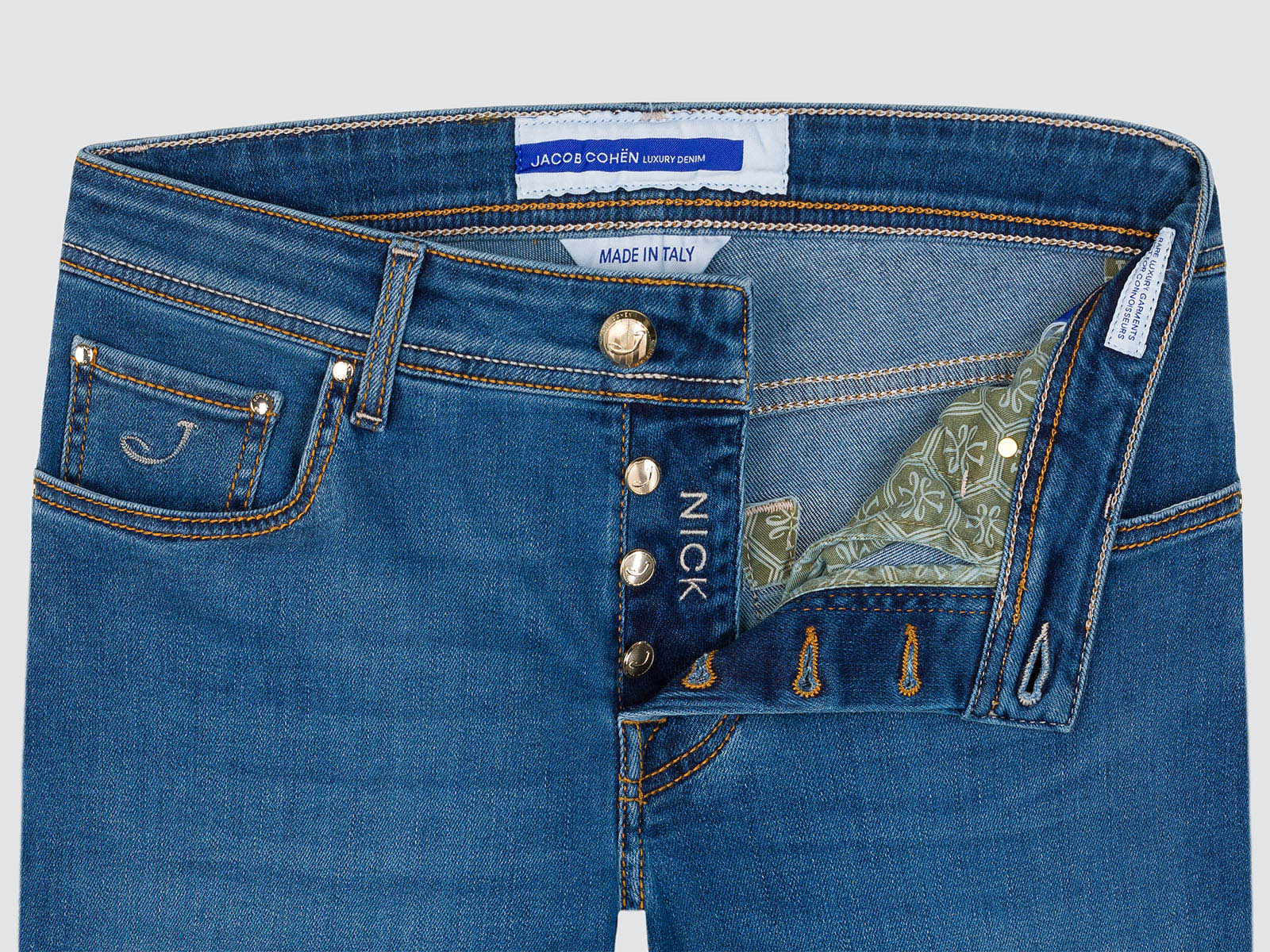 NICK MEDIUMBLAUWE STRETCH DENIM