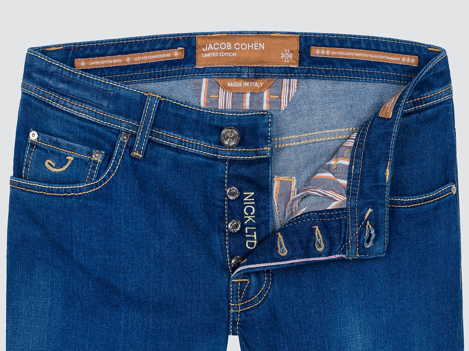 NICK STRETCH MID BLUE LIMITED EDITION JACOB COHEN