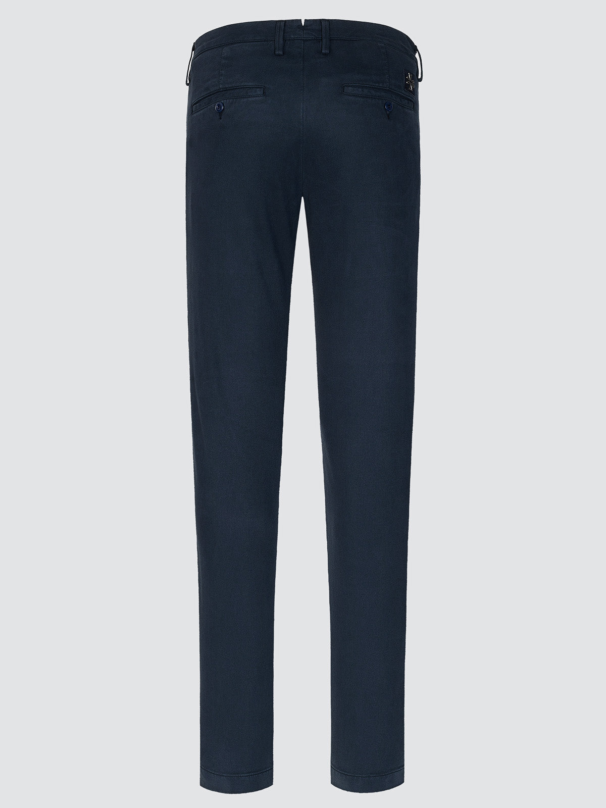 Pantalon chino Bobby en gabardine de coton bleu marine