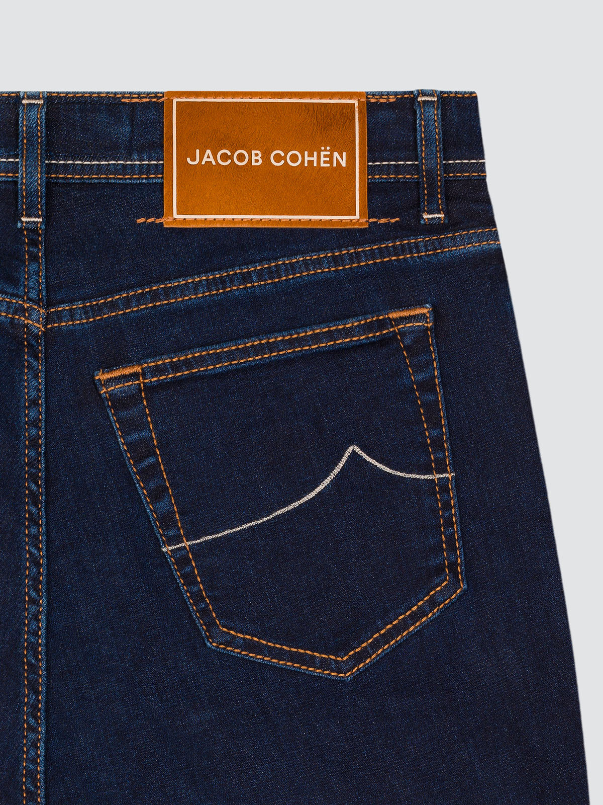 DARK BLUE DENIM BARD JACOB COHEN STRETCH TENCEL