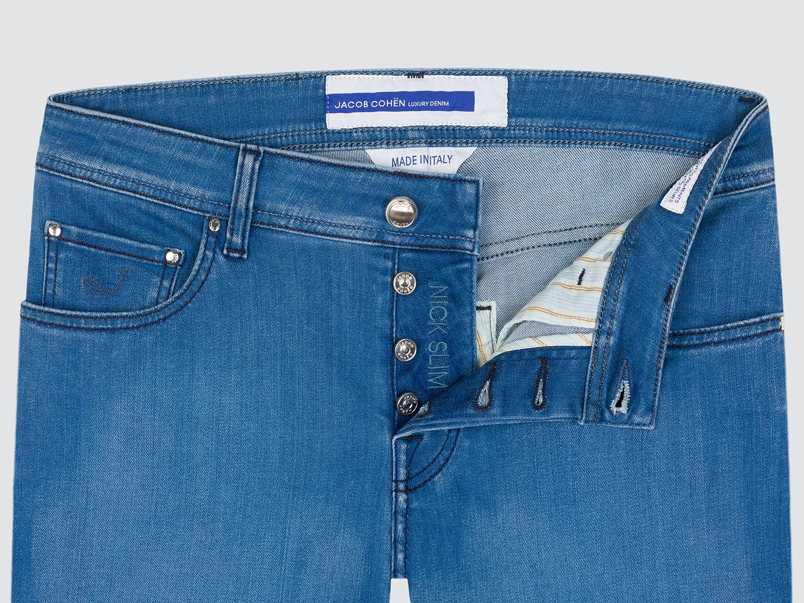 Nick slim super stretch zacht denim