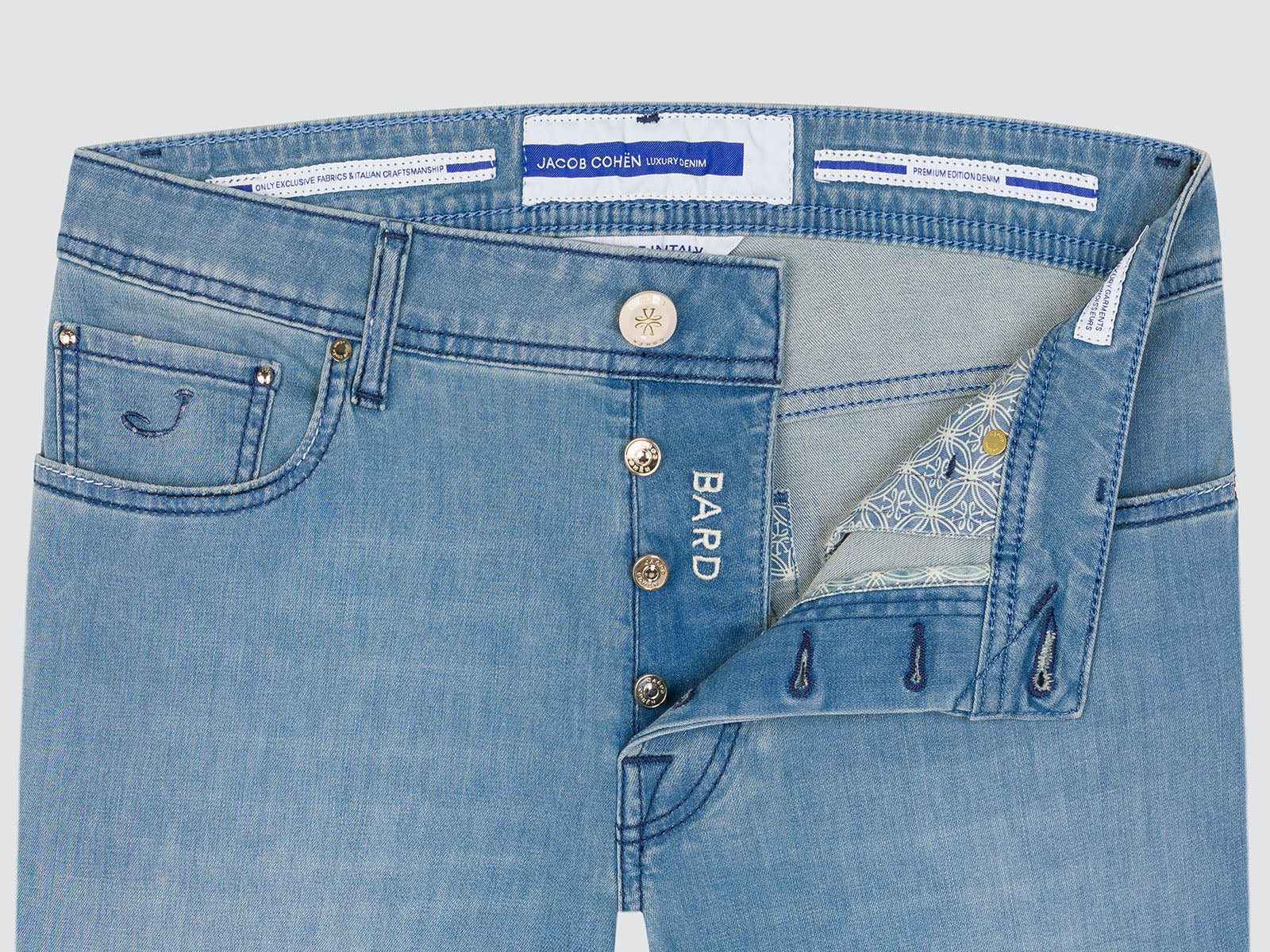 Bard lichtblauwe stretch jeans